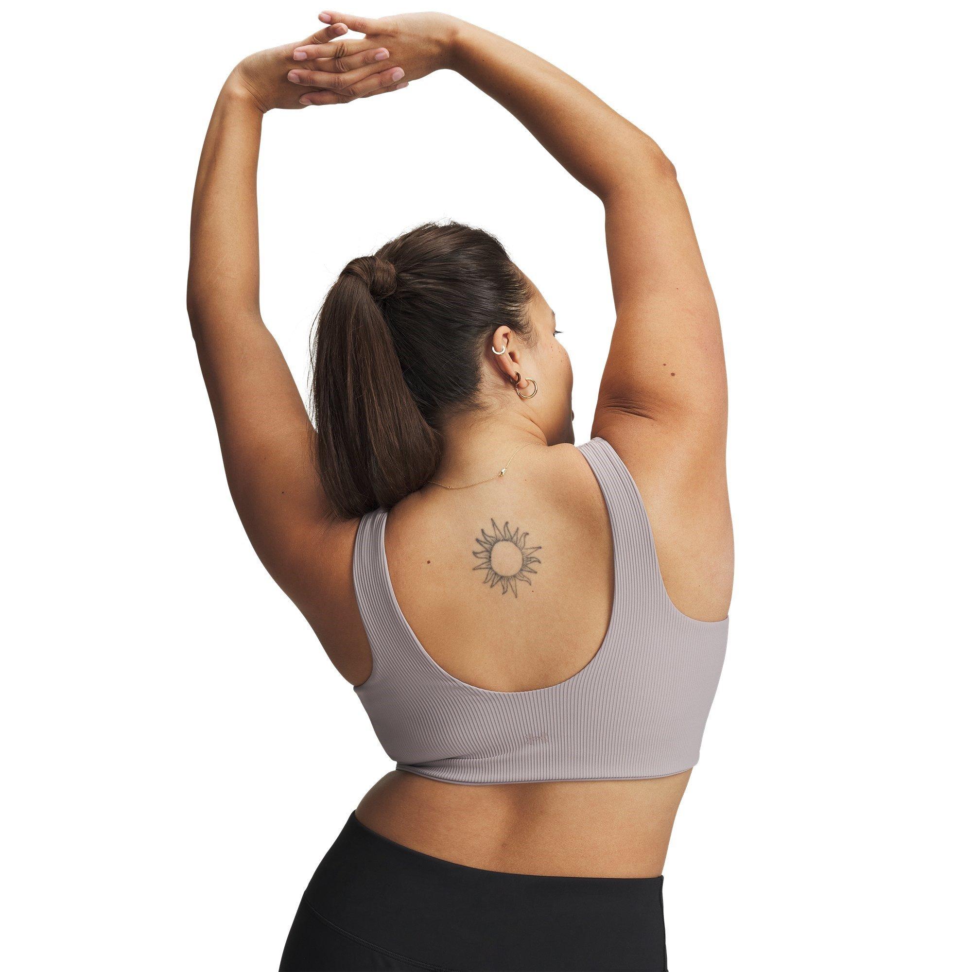 Grey - Under Armour - Rib Low Impact Sports Bra - 12