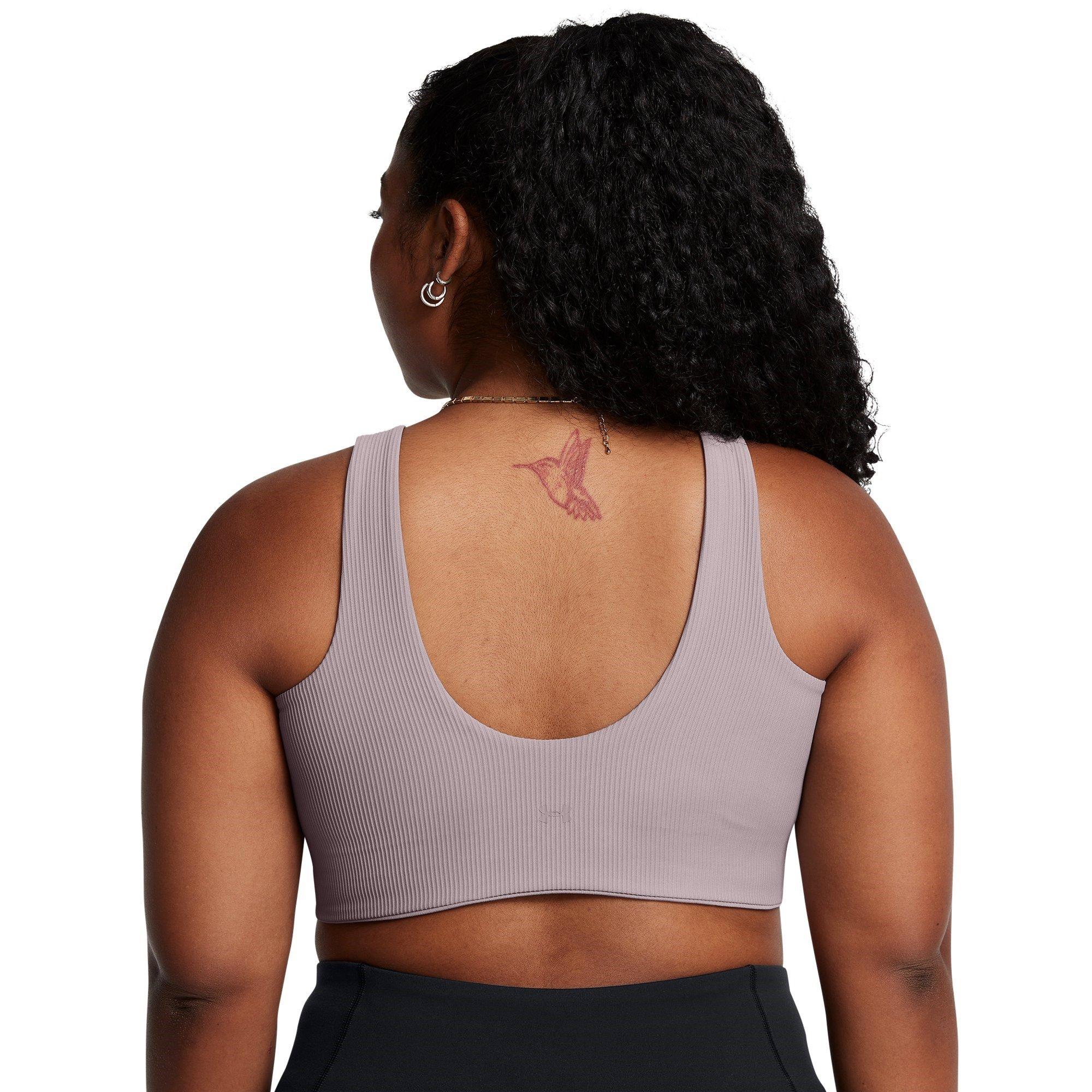 Grey - Under Armour - Rib Low Impact Sports Bra - 14
