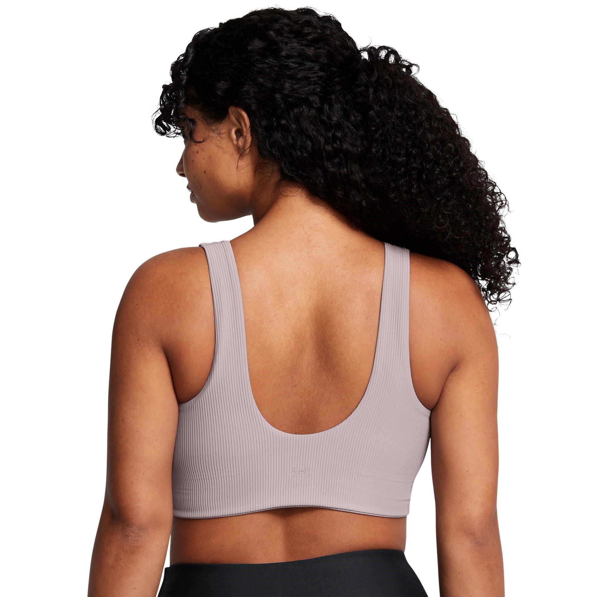 Grey - Under Armour - Rib Low Impact Sports Bra - 10