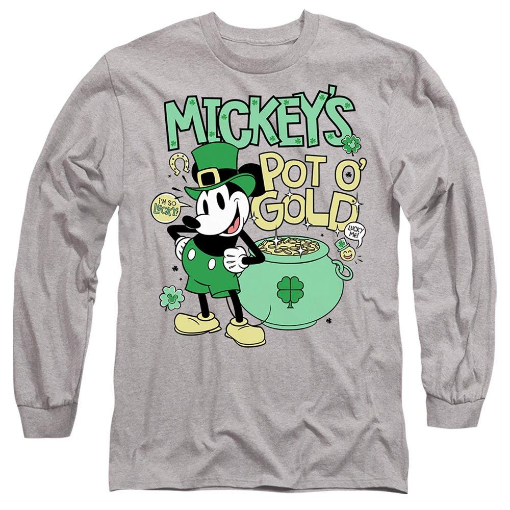 Light Grey - Disney - Mickey Mouse Friends St Patricks Day Mickey Pot o - 1
