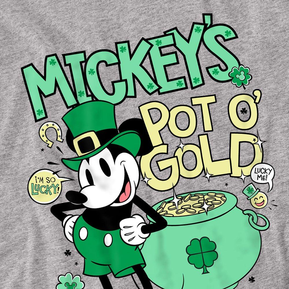 Light Grey - Disney - Mickey Mouse Friends St Patricks Day Mickey Pot o - 2