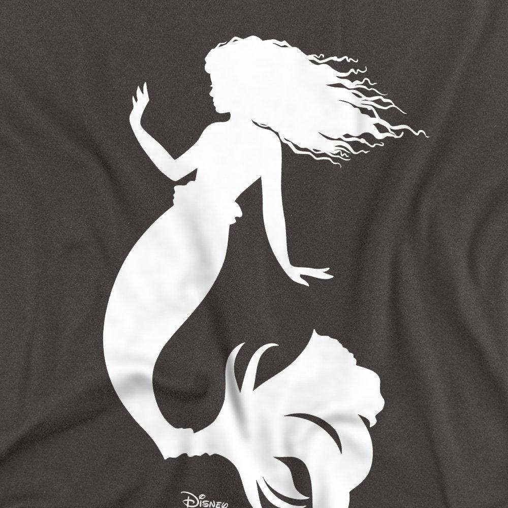 Charcoal - Disney - The Little Mermaid Ariel Silhouette Long Sleeve T- - 2