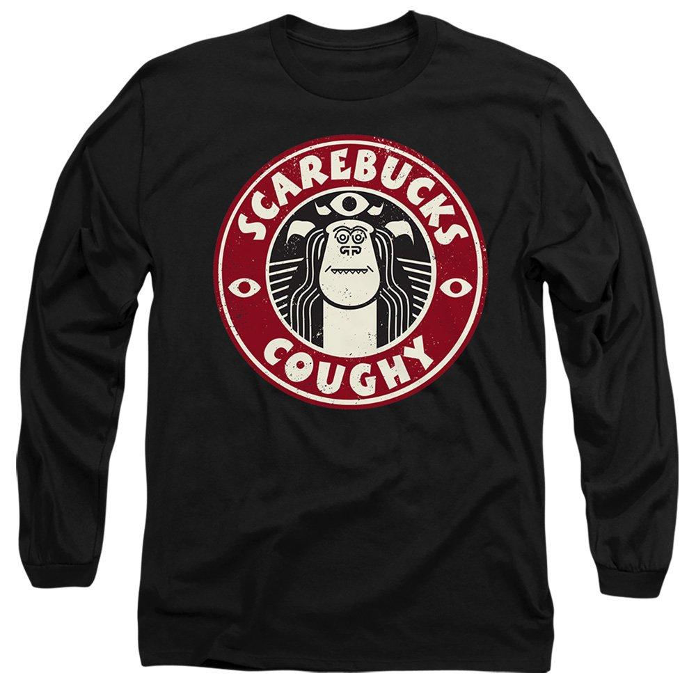 Black - Disney - Monsters At Work Scarebucks Coughy Long Sleeve T-S - 1