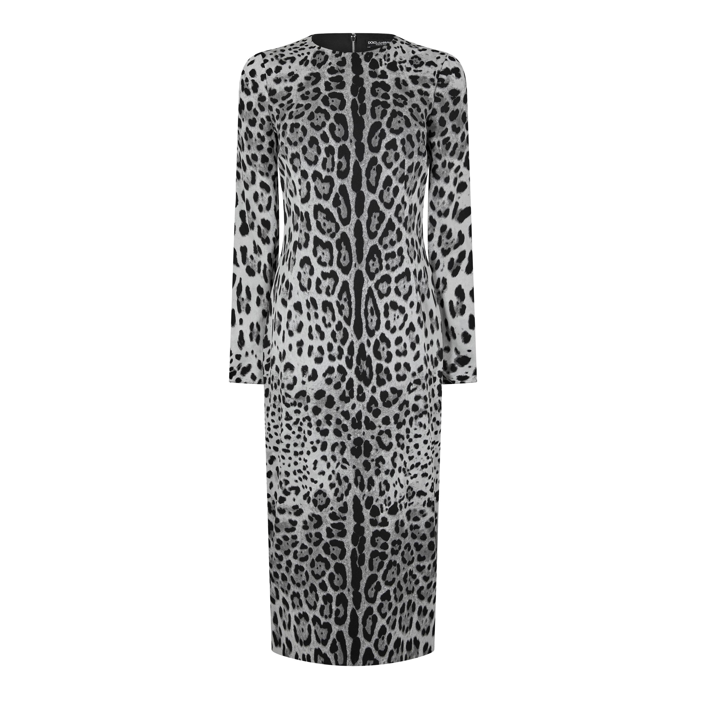 Leo Grigio - Dolce and Gabbana - Silk Printed Midi Dress - 5