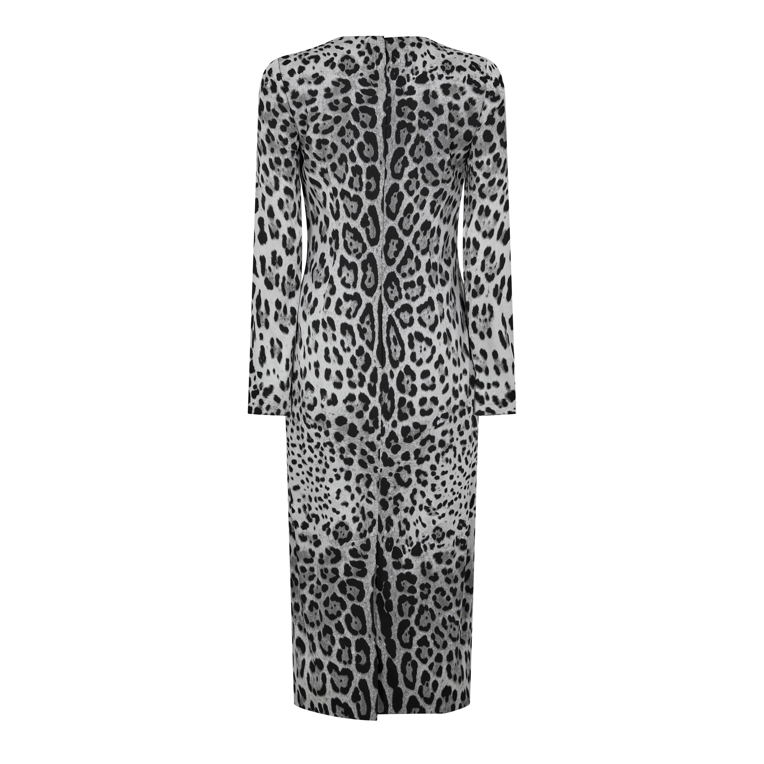 Leo Grigio - Dolce and Gabbana - Silk Printed Midi Dress - 6