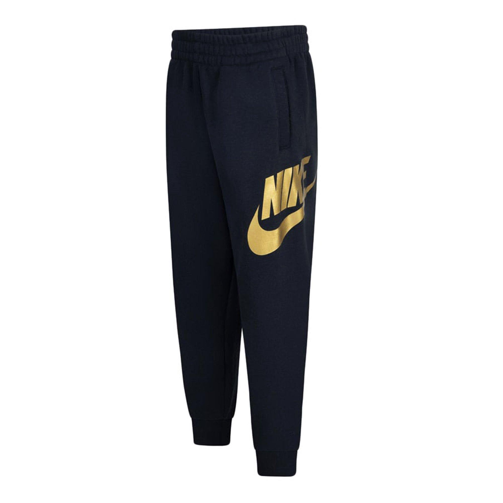 Blk/Meta Gold - Nike - Club Fleece hybrid Trousers - 1