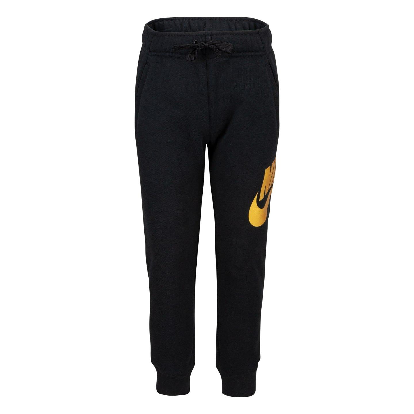 nike black and yellow joggers