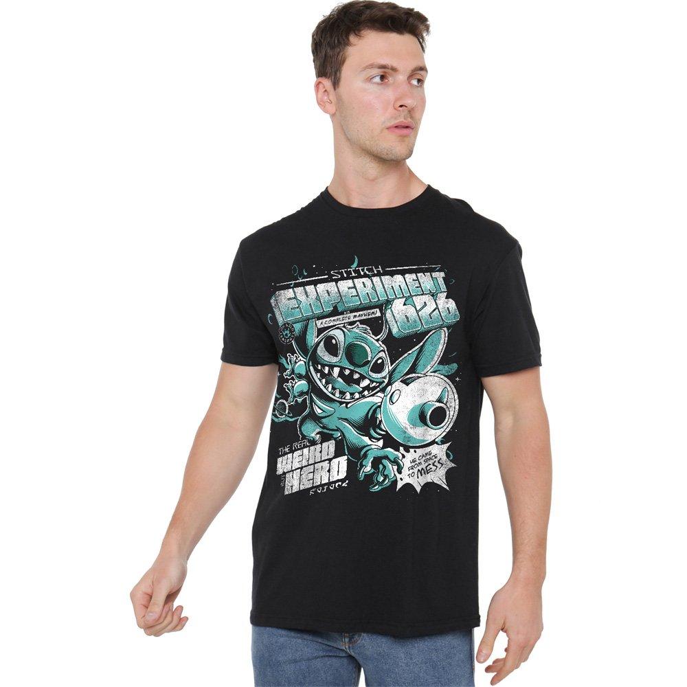 Black - Disney - Lilo And Stitch Experimen T-Shirt Black - 1