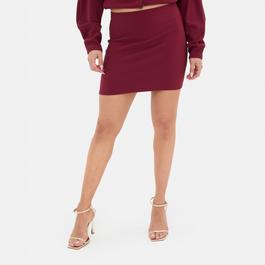 I Saw It First Ribbed Mini Skirt