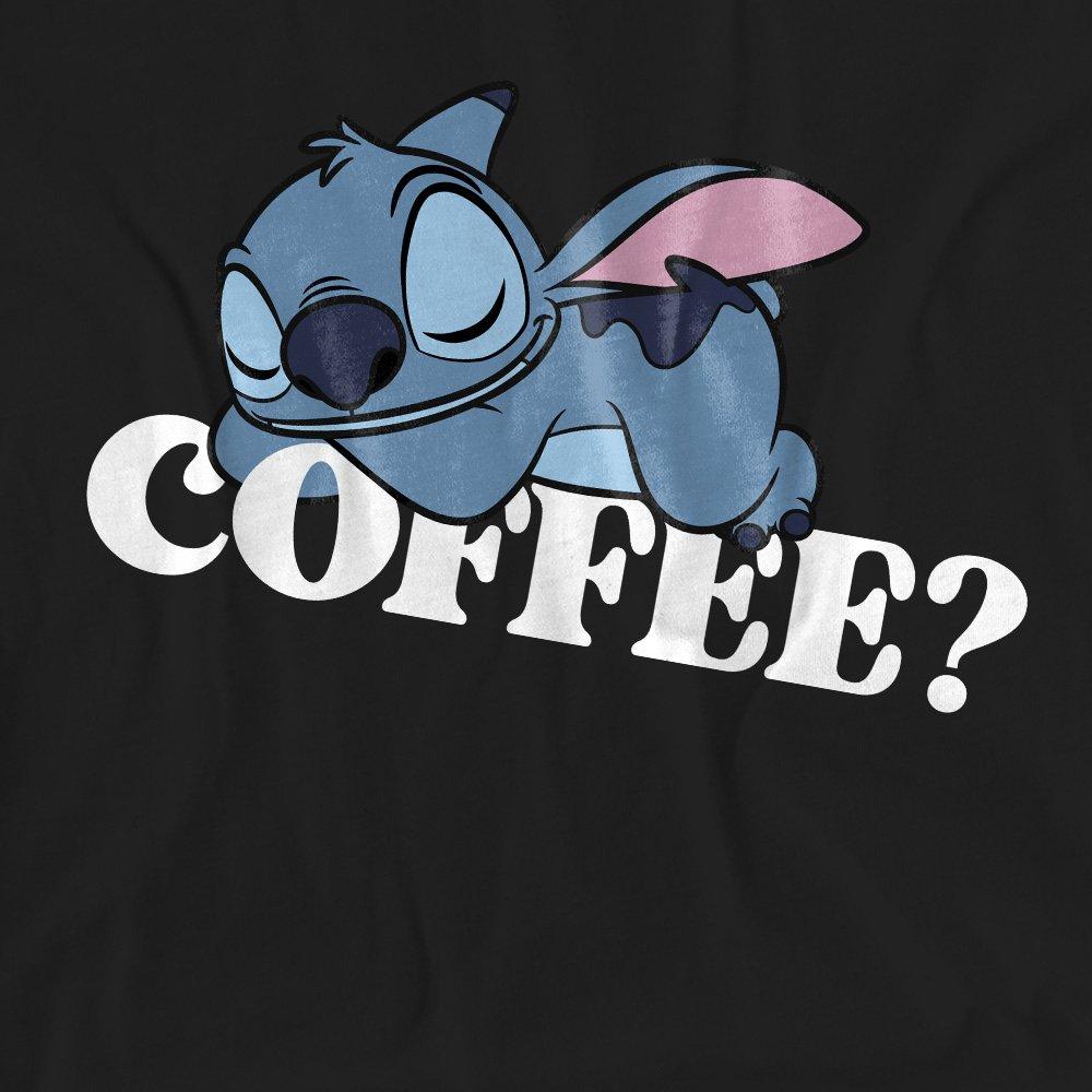 Black - Disney - Lilo And Stitch Coffee? Classic T Shirt Black - 2