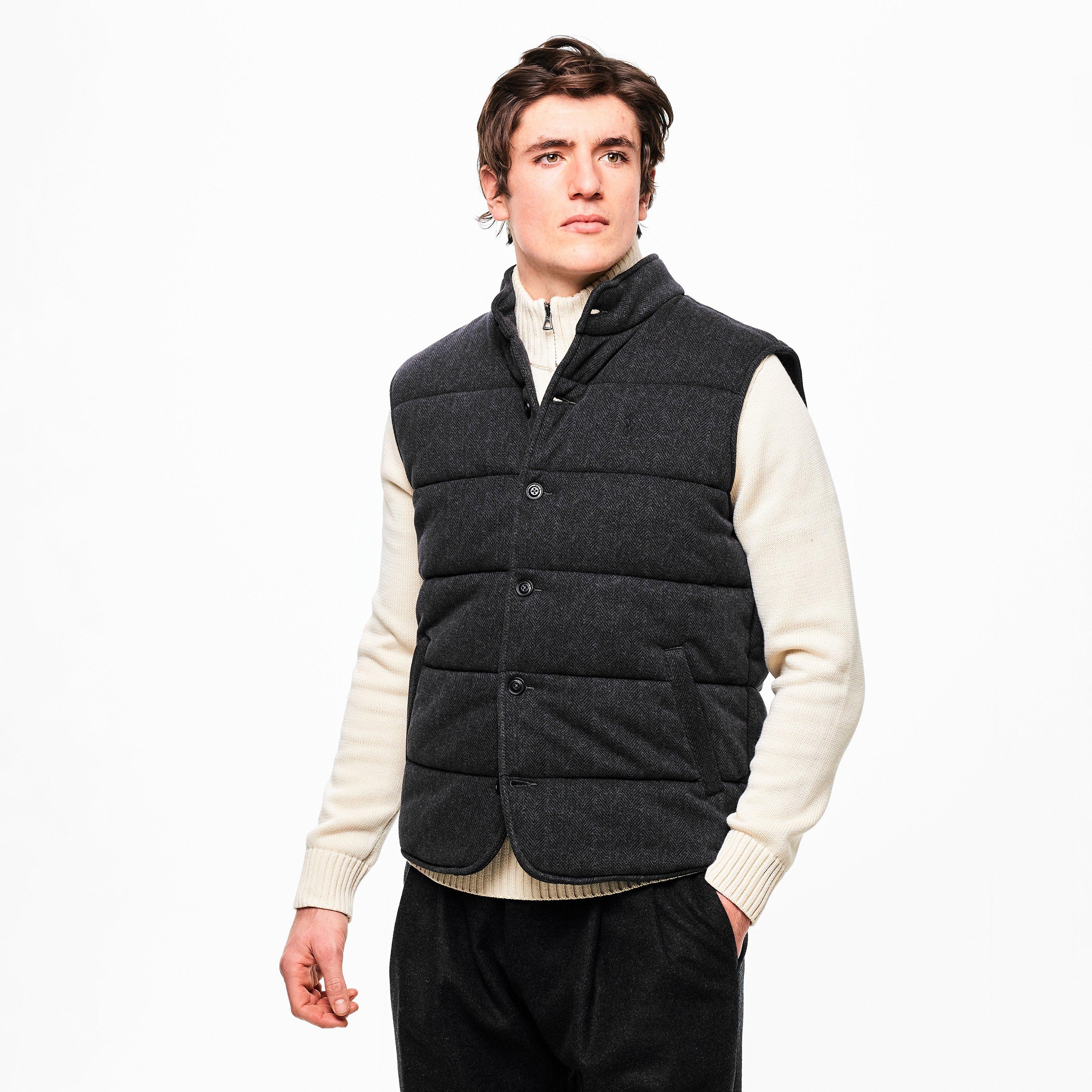 Polo Black/Gry - Polo Ralph Lauren - Men's Dogtooth Gilet - 3