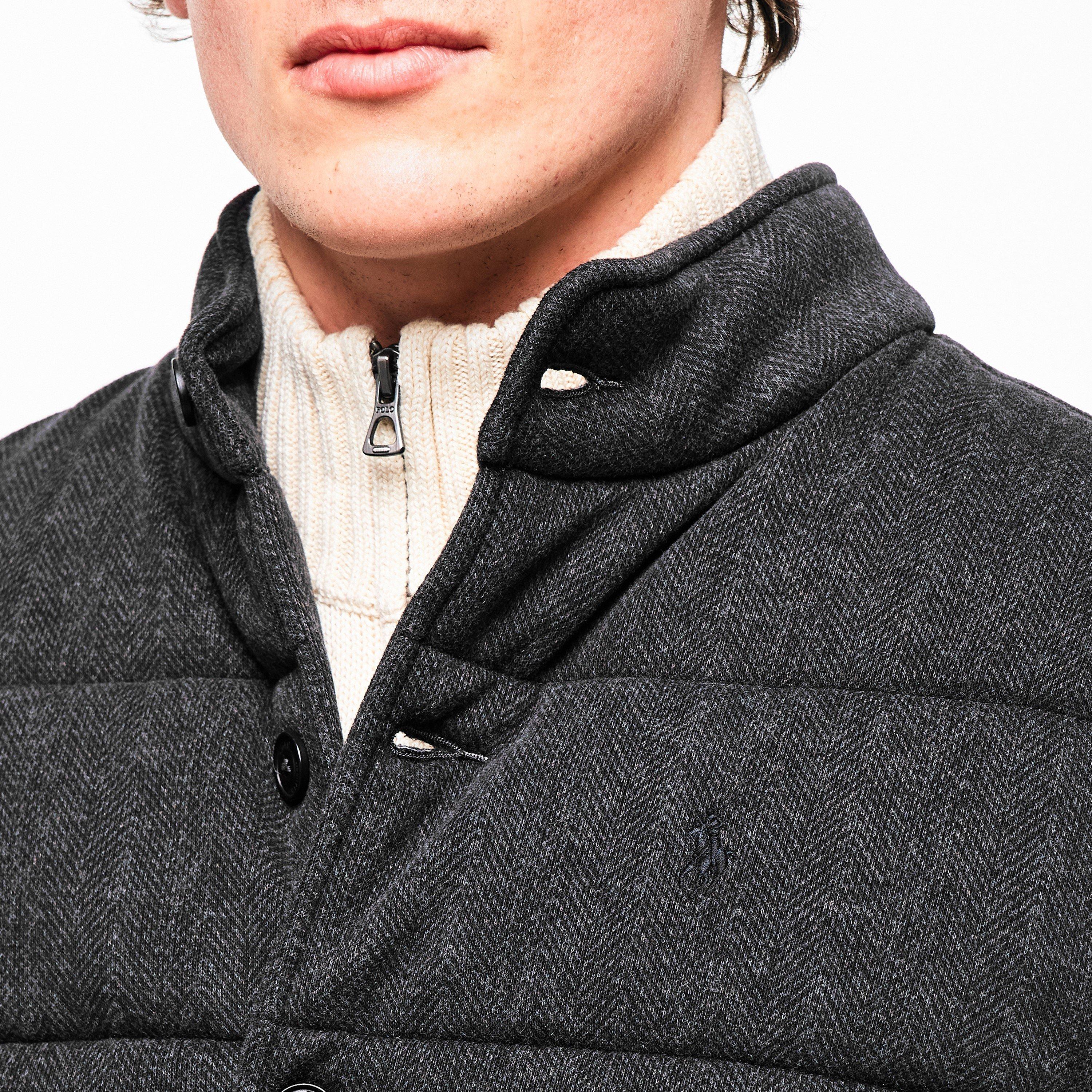 Polo Black/Gry - Polo Ralph Lauren - Men's Dogtooth Gilet - 5