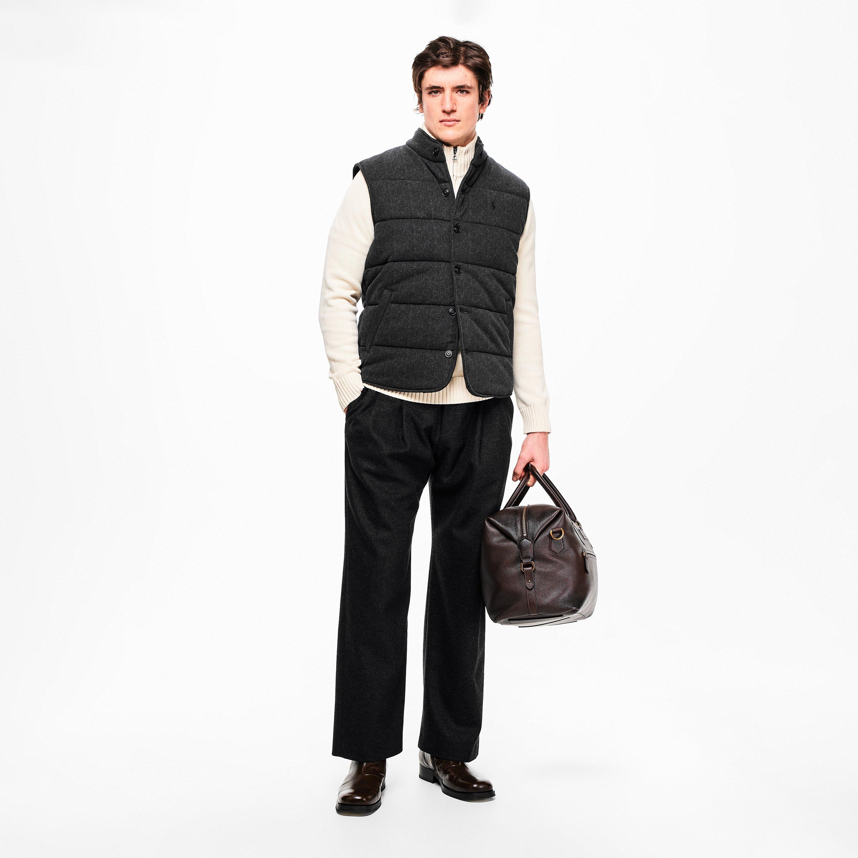 Polo Black/Gry - Polo Ralph Lauren - Men's Dogtooth Gilet - 6