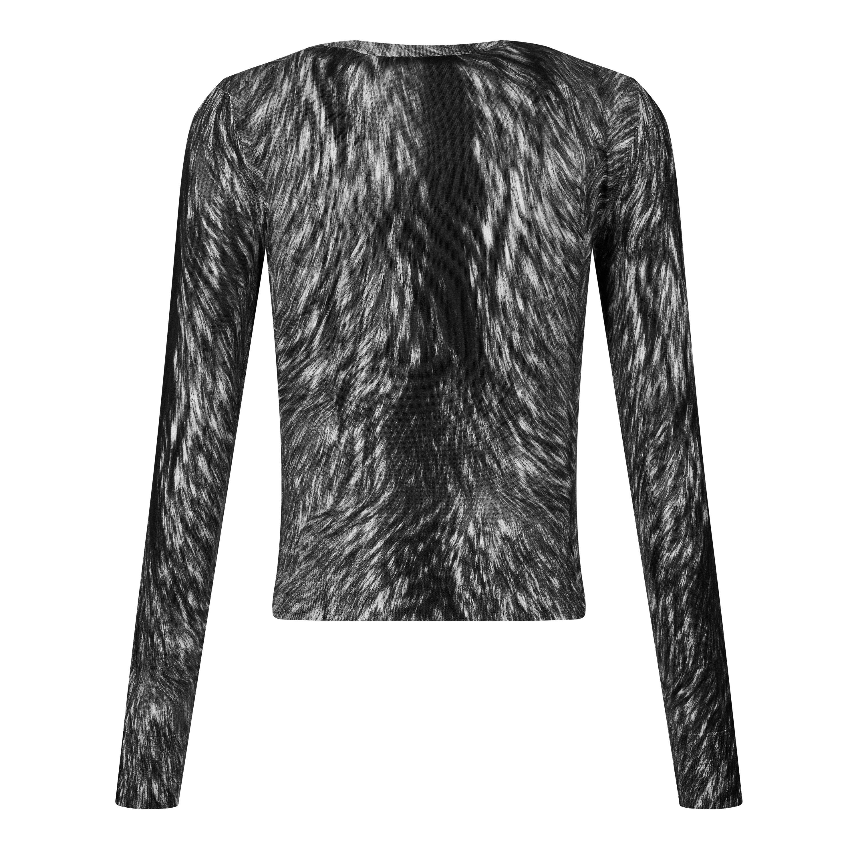 Leo Grigio - Dolce and Gabbana - Women's Fur Print Crew Neck Jumper - 6