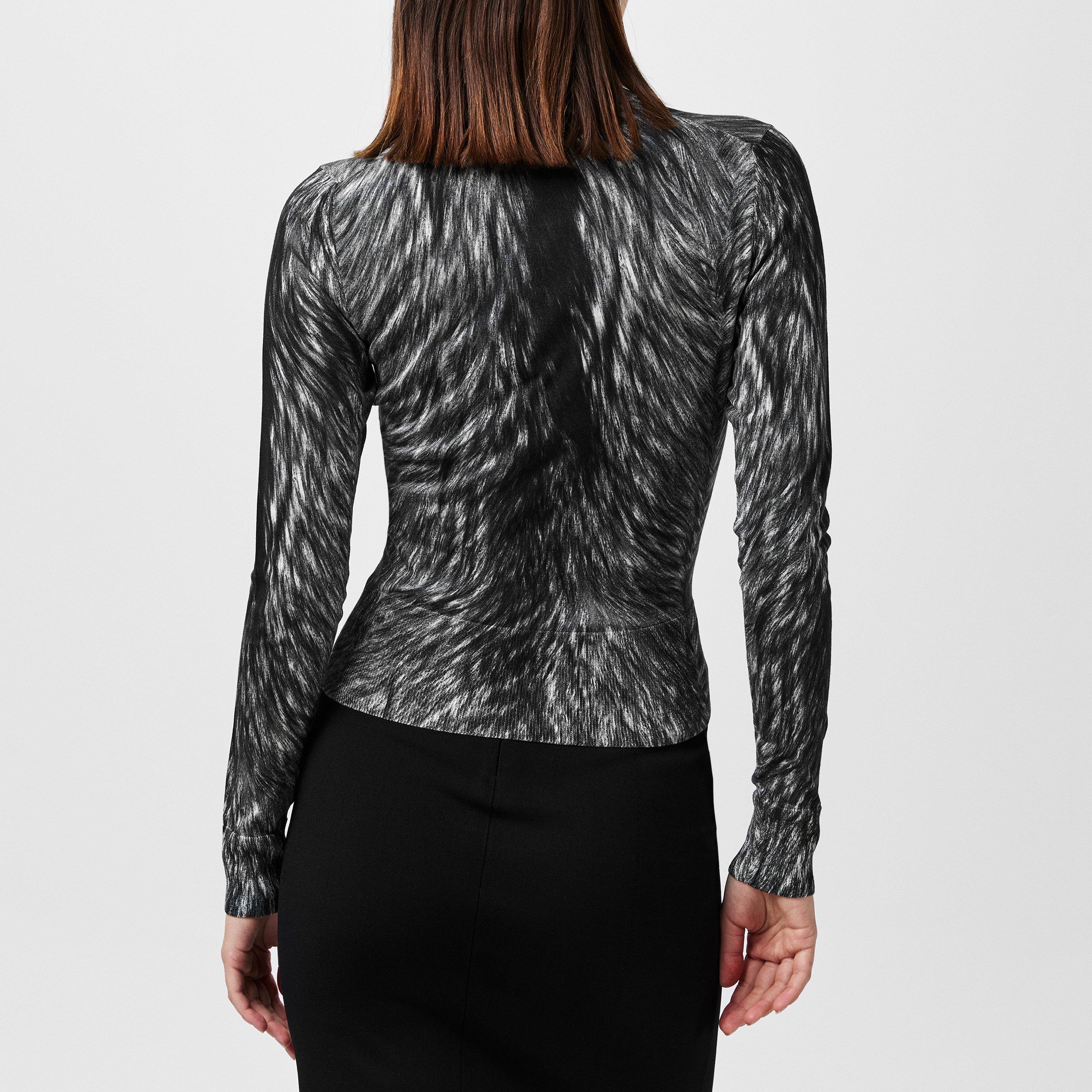 Leo Grigio - Dolce and Gabbana - Women's Fur Print Crew Neck Jumper - 3