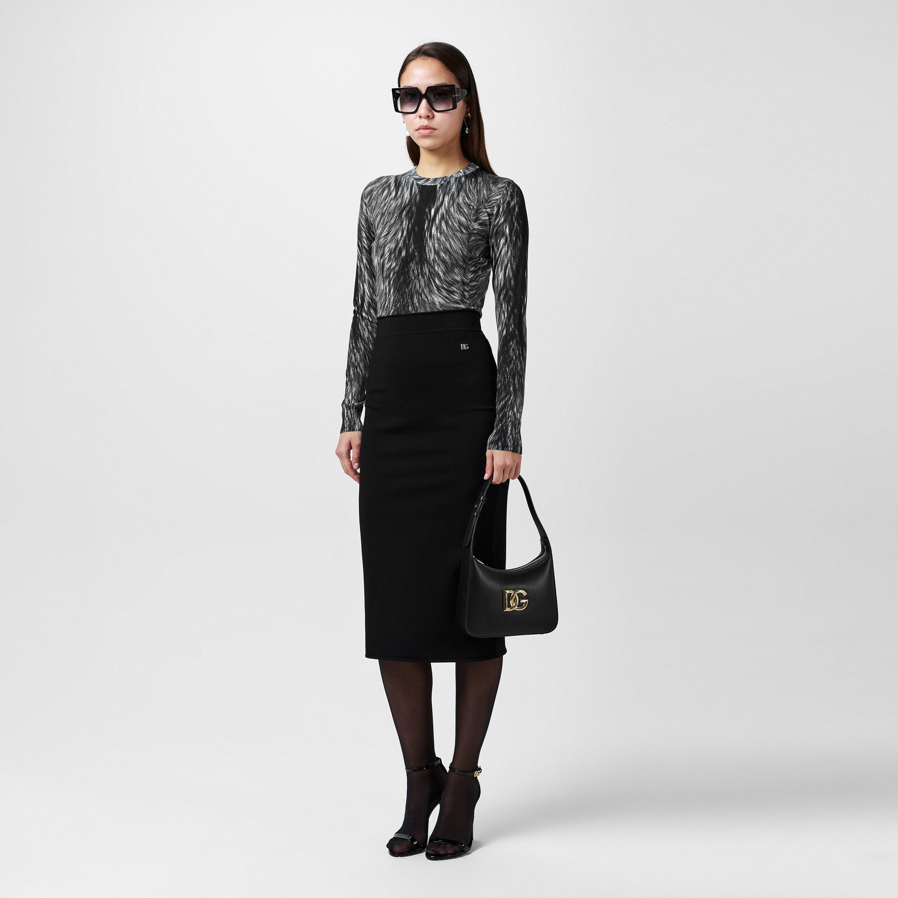 Leo Grigio - Dolce and Gabbana - Women's Fur Print Crew Neck Jumper - 4