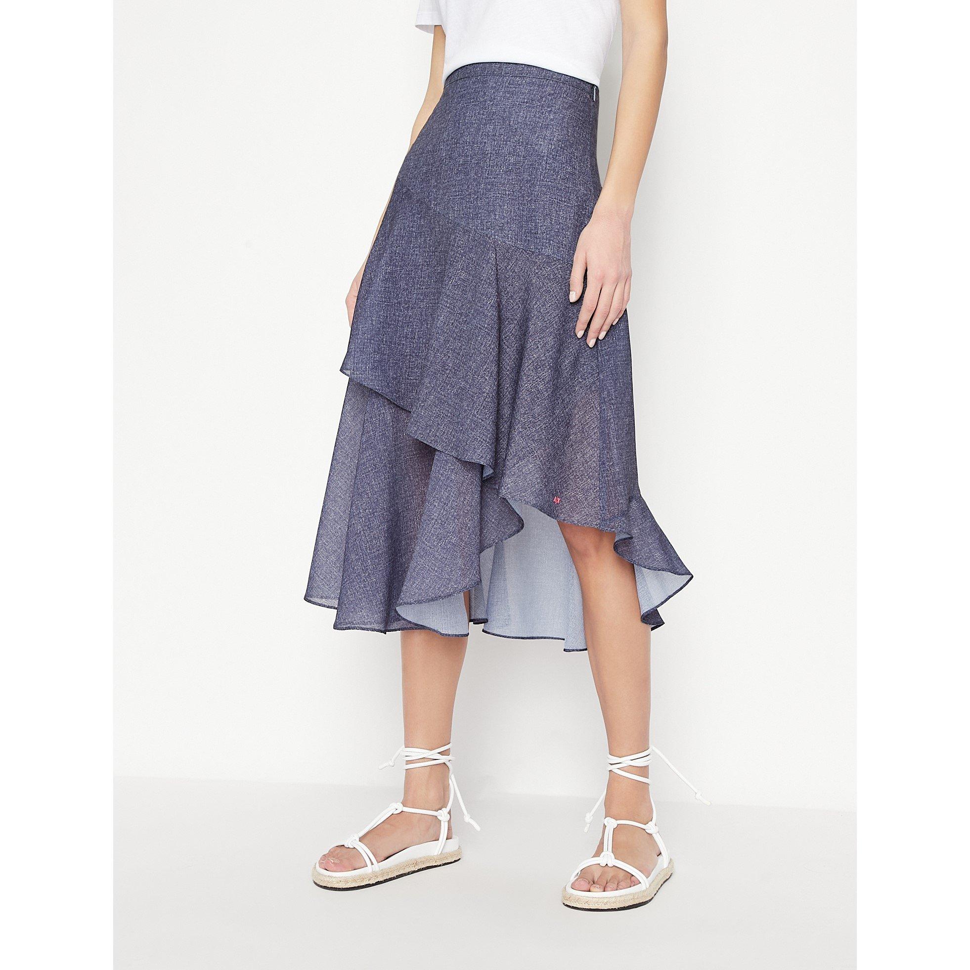 Indigo Denim - Armani Exchange - Women's Rara Midi Skirt - 1