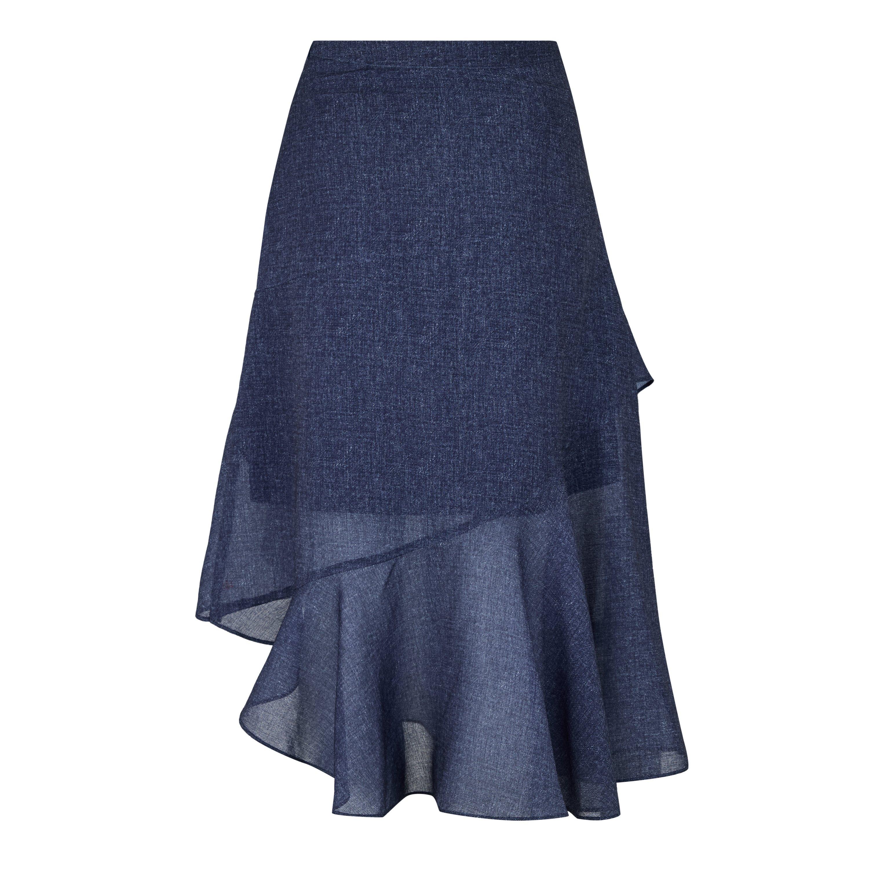 Indigo Denim - Armani Exchange - Women's Rara Midi Skirt - 5