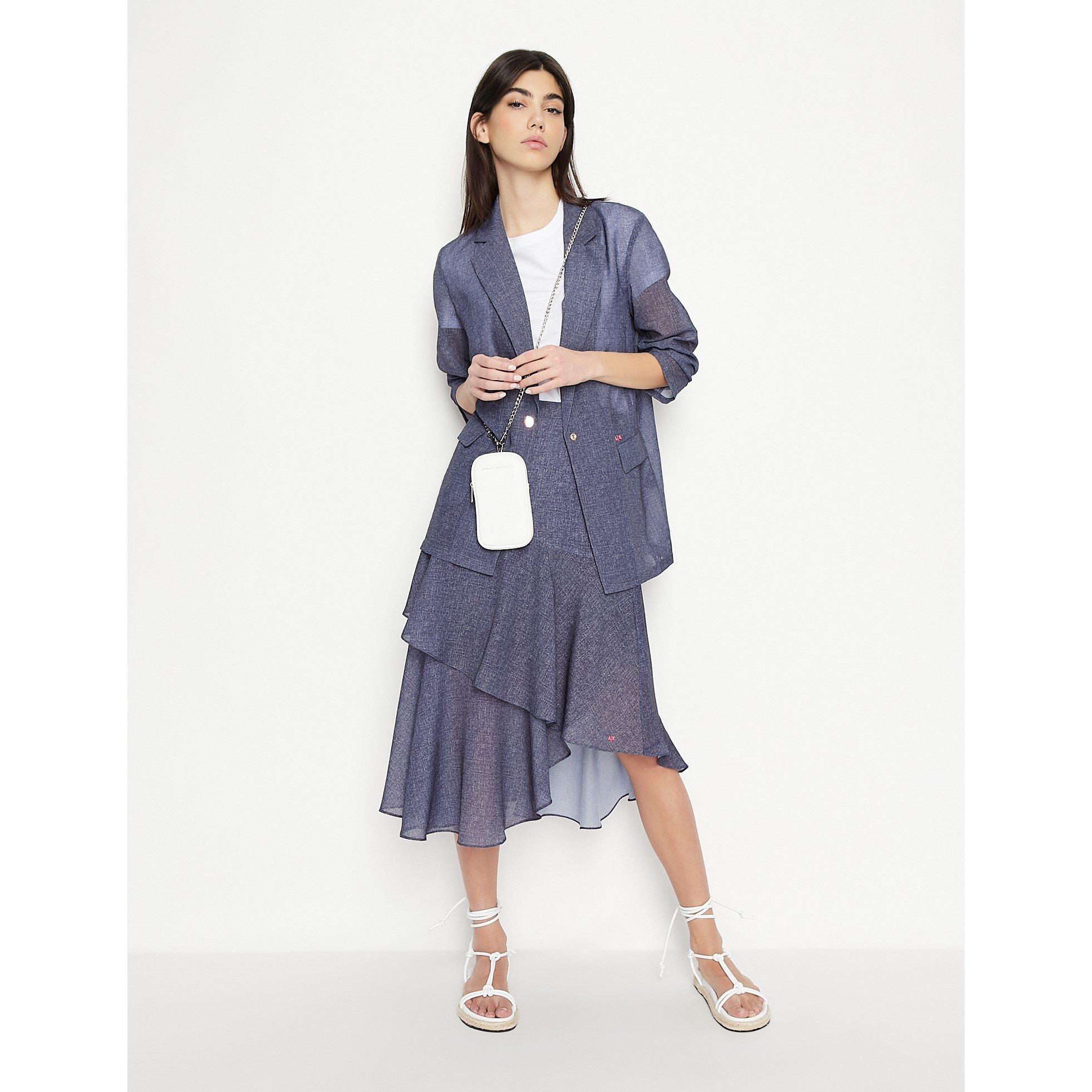 Indigo Denim - Armani Exchange - Women's Rara Midi Skirt - 3