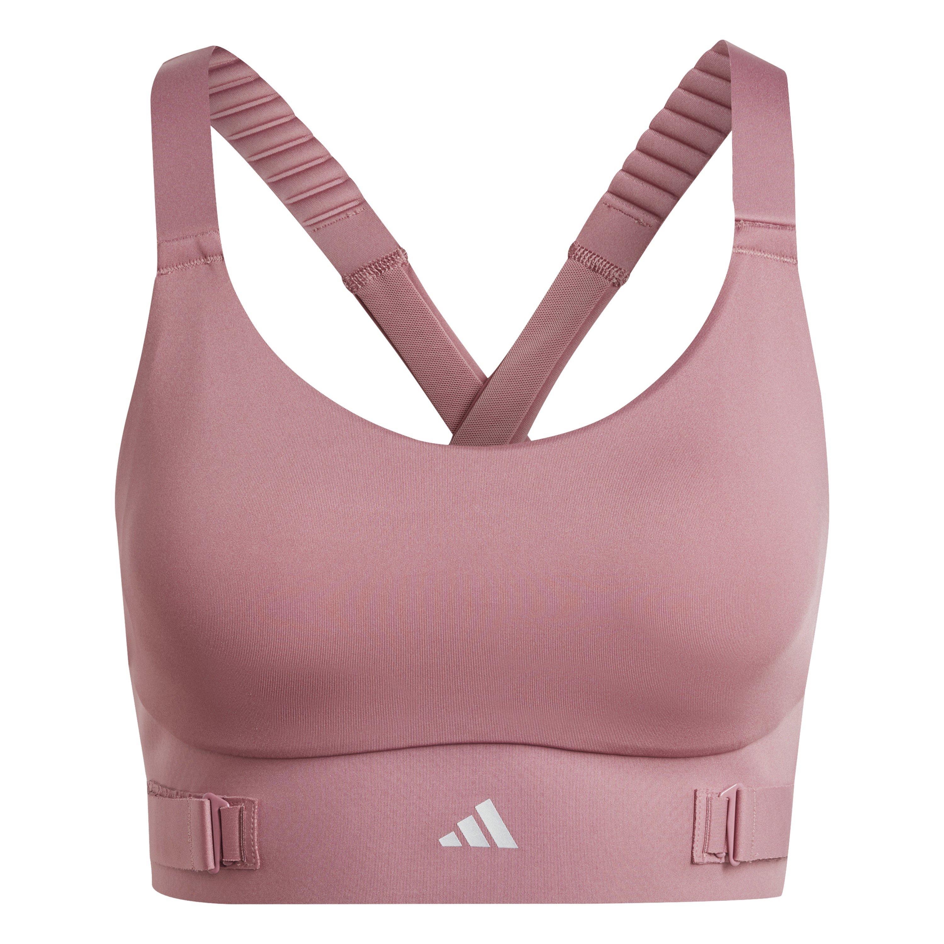 Adidas Women's Non Wired High Impact Sports Bra - Pink - 2XSB