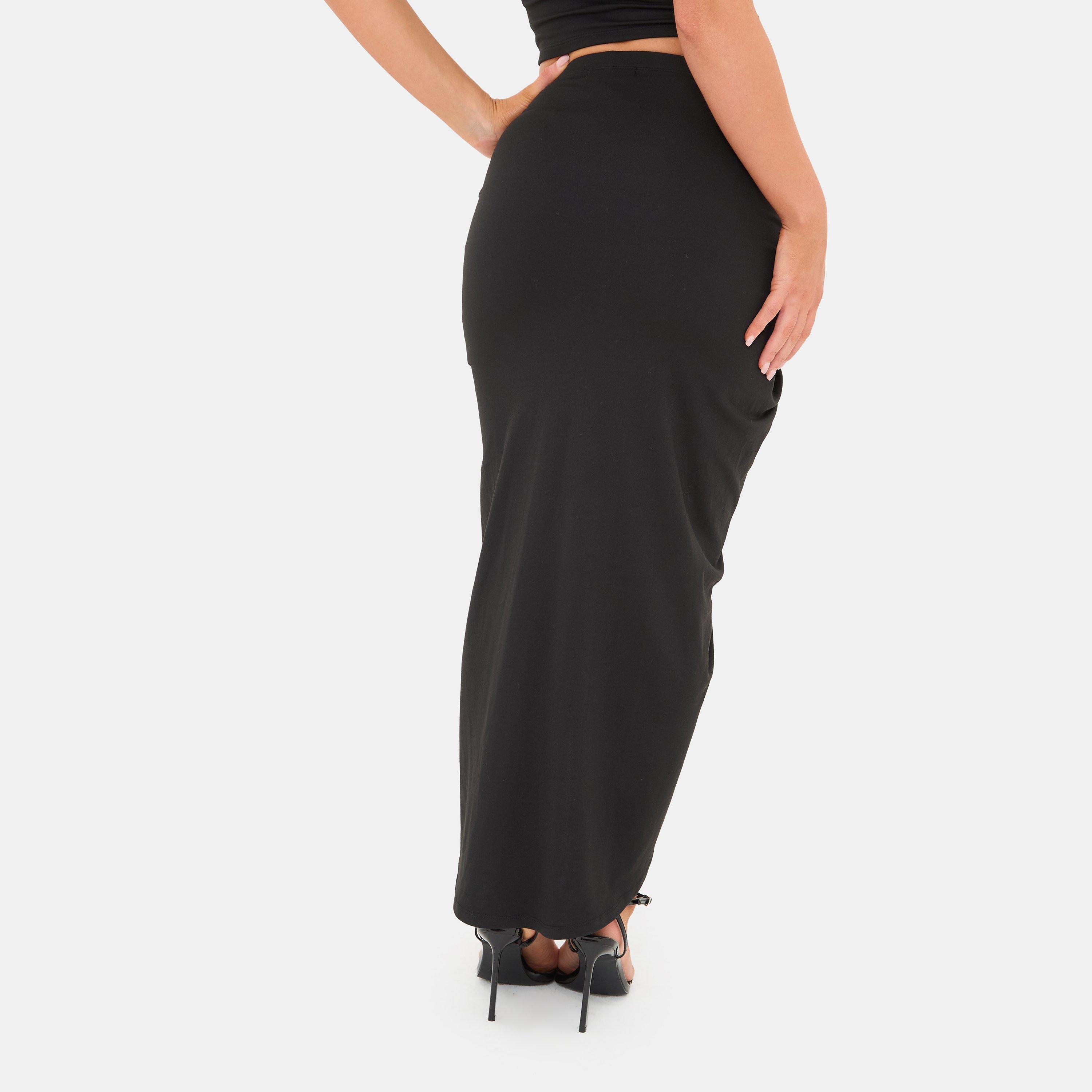 Black - I Saw It First - Knot Front Maxi Skirt - 2