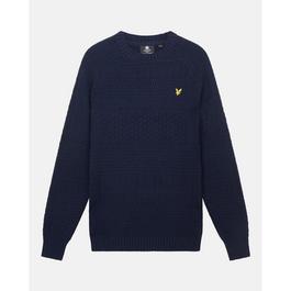 Lyle and Scott Lyle and Scott Text Knit Jumper Mens