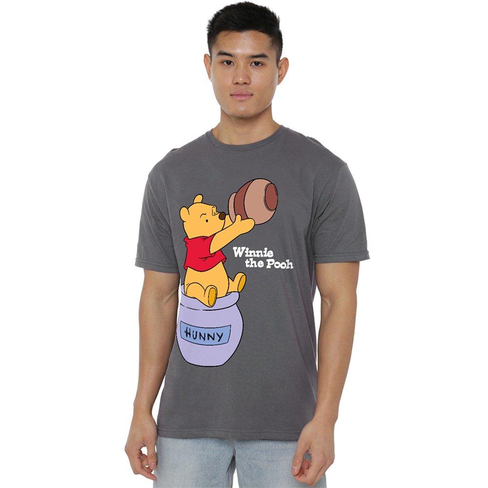 Charcoal - Disney - Winnie The Pooh Hunny Pot T-Shirt Charcoal - 1