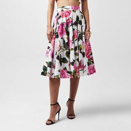 Dolce and Gabbana WomenS Floral A Line Midi Dress