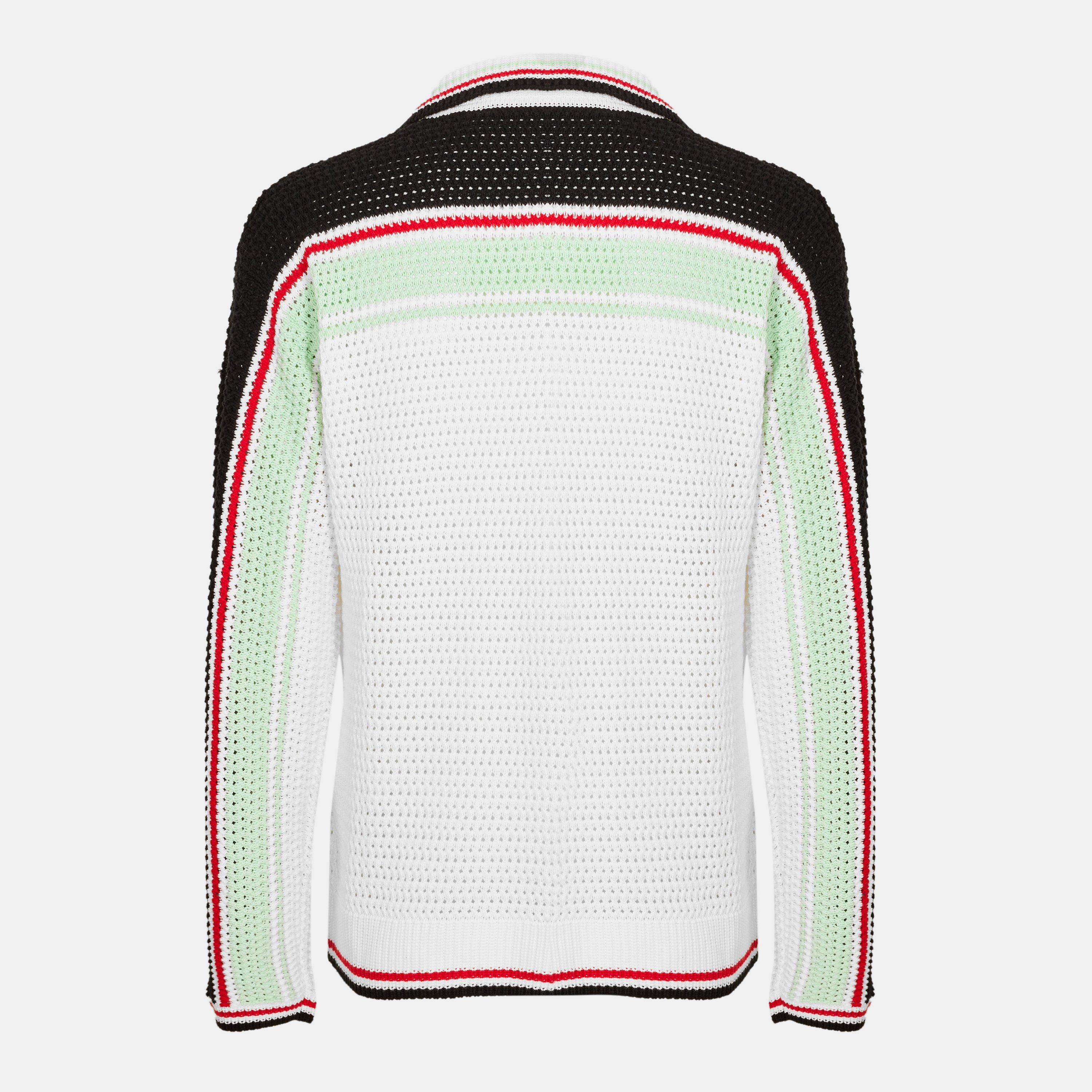 White - Casablanca - Tennis Crochet Shacket - 2