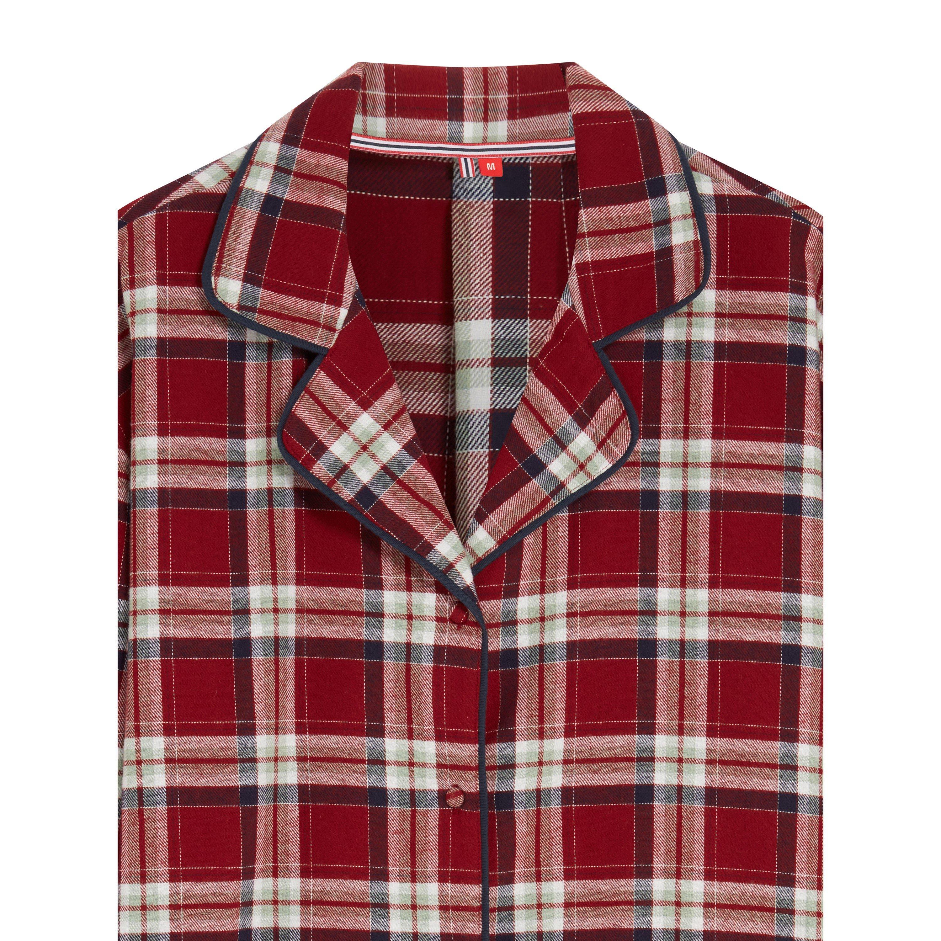 Merlot check - Hunter - Flannel Pyjama Set Womens - 2