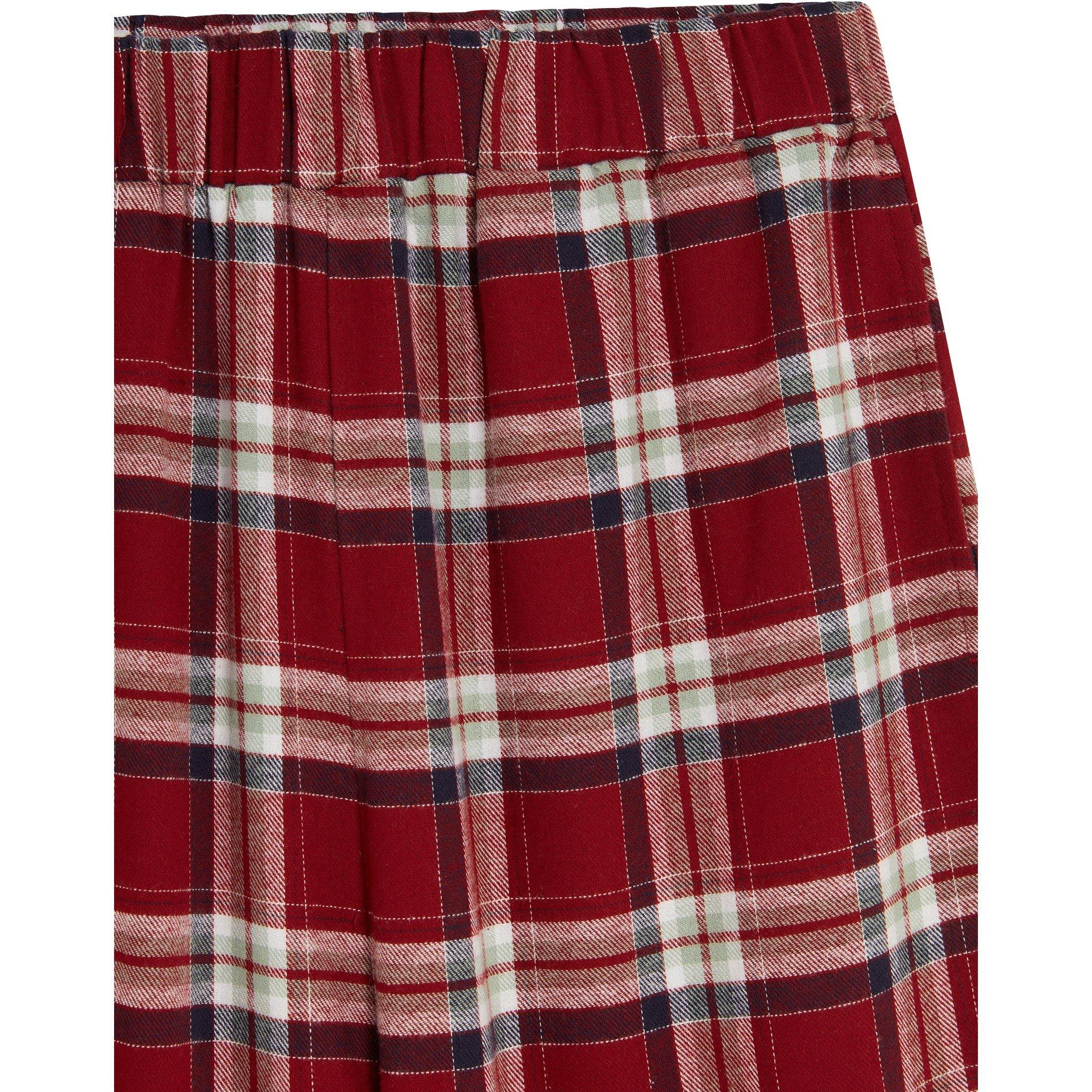 Merlot check - Hunter - Flannel Pyjama Set Womens - 3