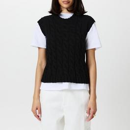 Emporio Armani Cable Knit Vest