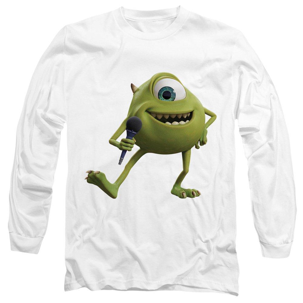 White - Disney - Monsters at Work Mike Wazowski Long Sleeve T-Shirt - 1