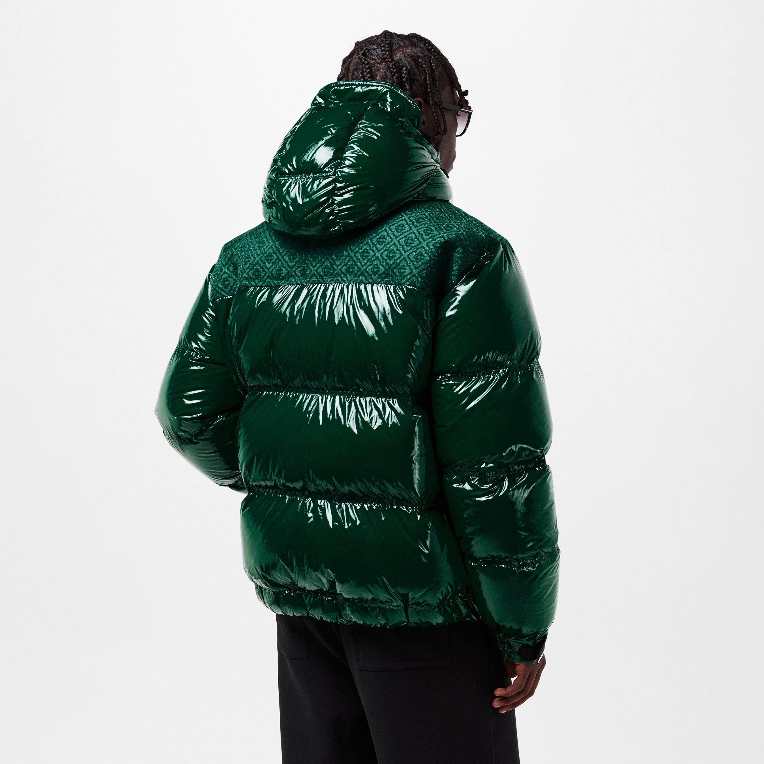 Green - Casablanca - Men's Casa Mono Quilted Medium Puffer Jacket - 4