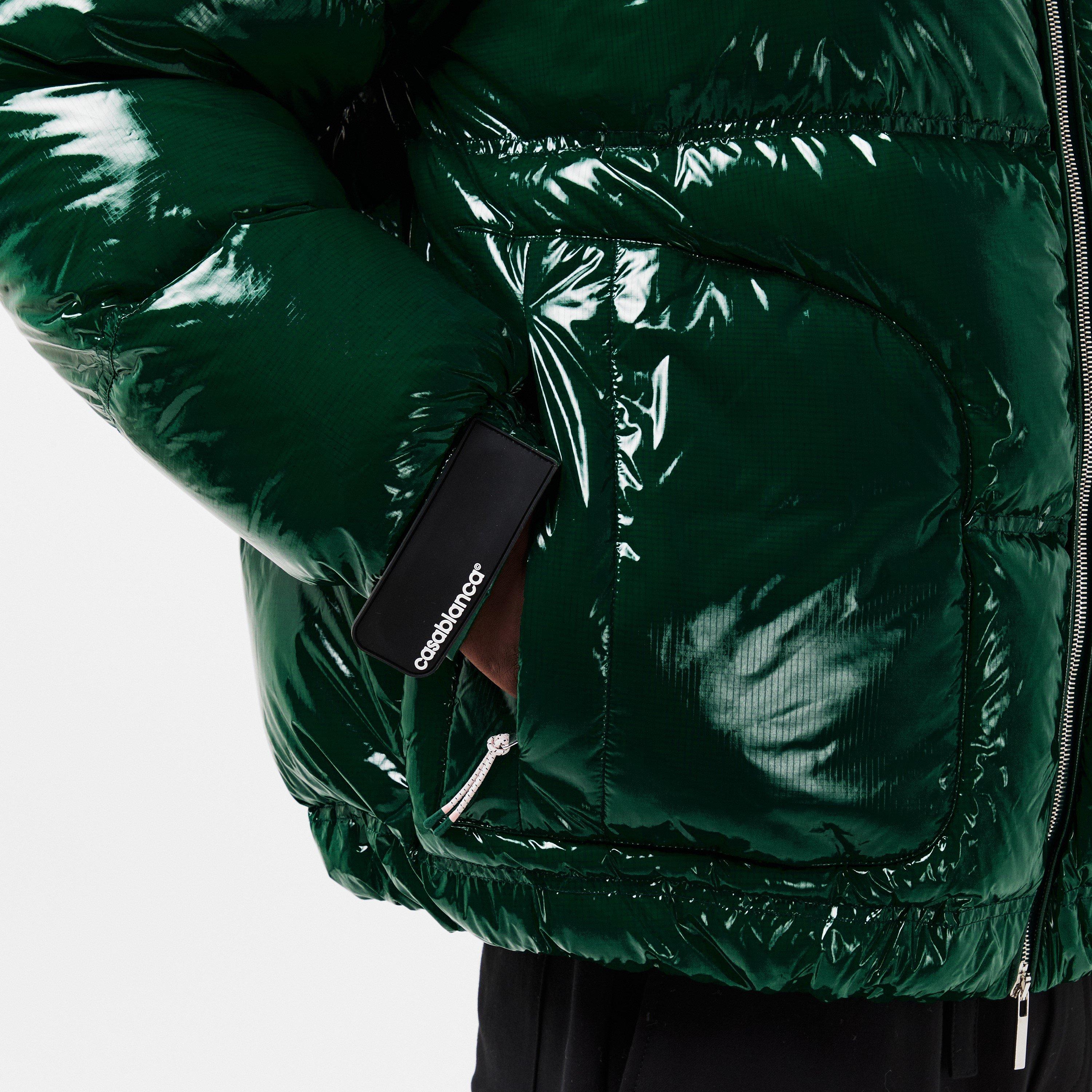 Green - Casablanca - Men's Casa Mono Quilted Medium Puffer Jacket - 5