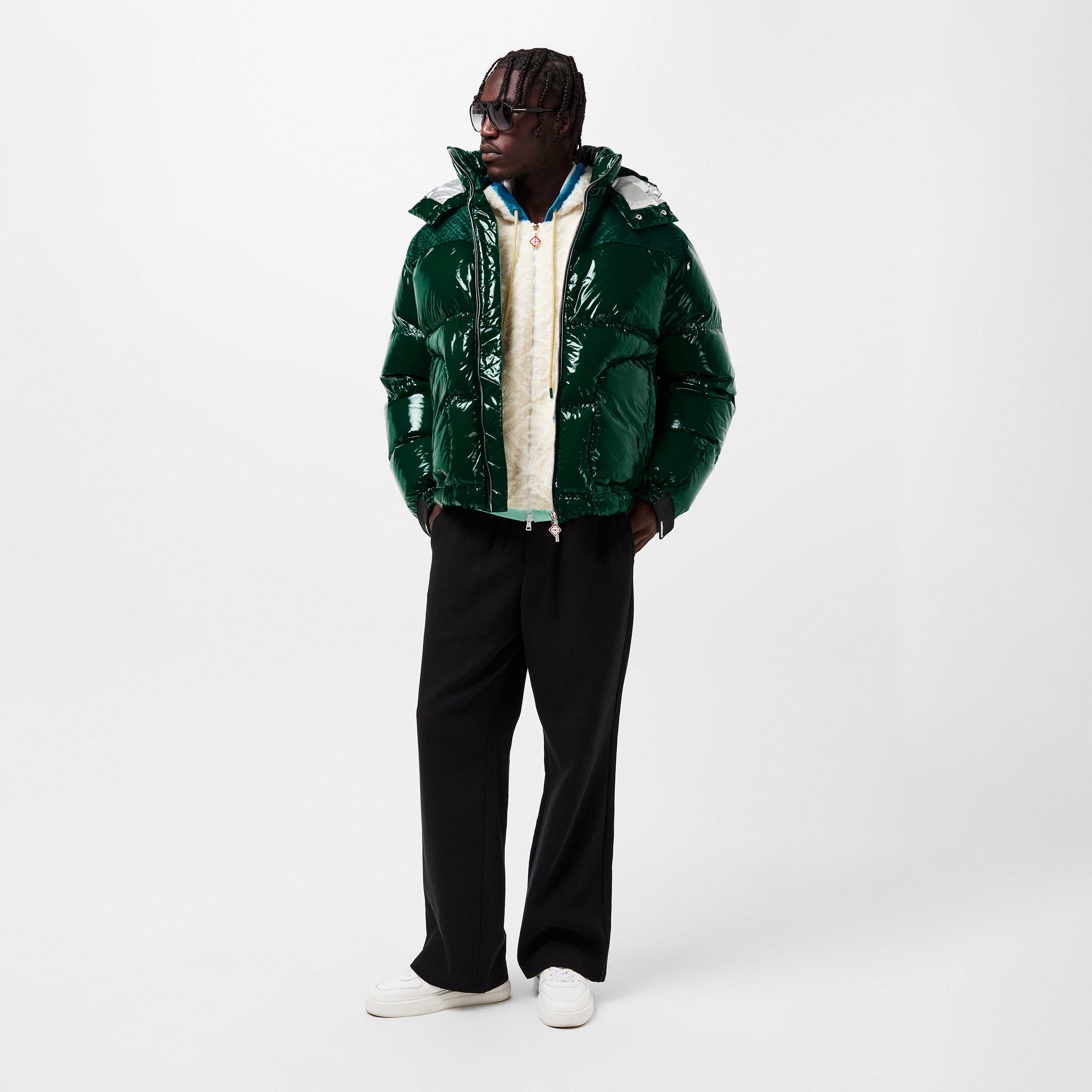 Green - Casablanca - Men's Casa Mono Quilted Medium Puffer Jacket - 6