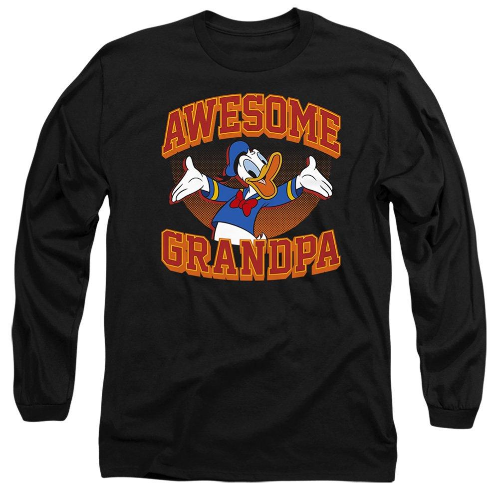 Black - Disney - Donald Duck Awesome Grandpa Donald Long Sleeve T-S - 1