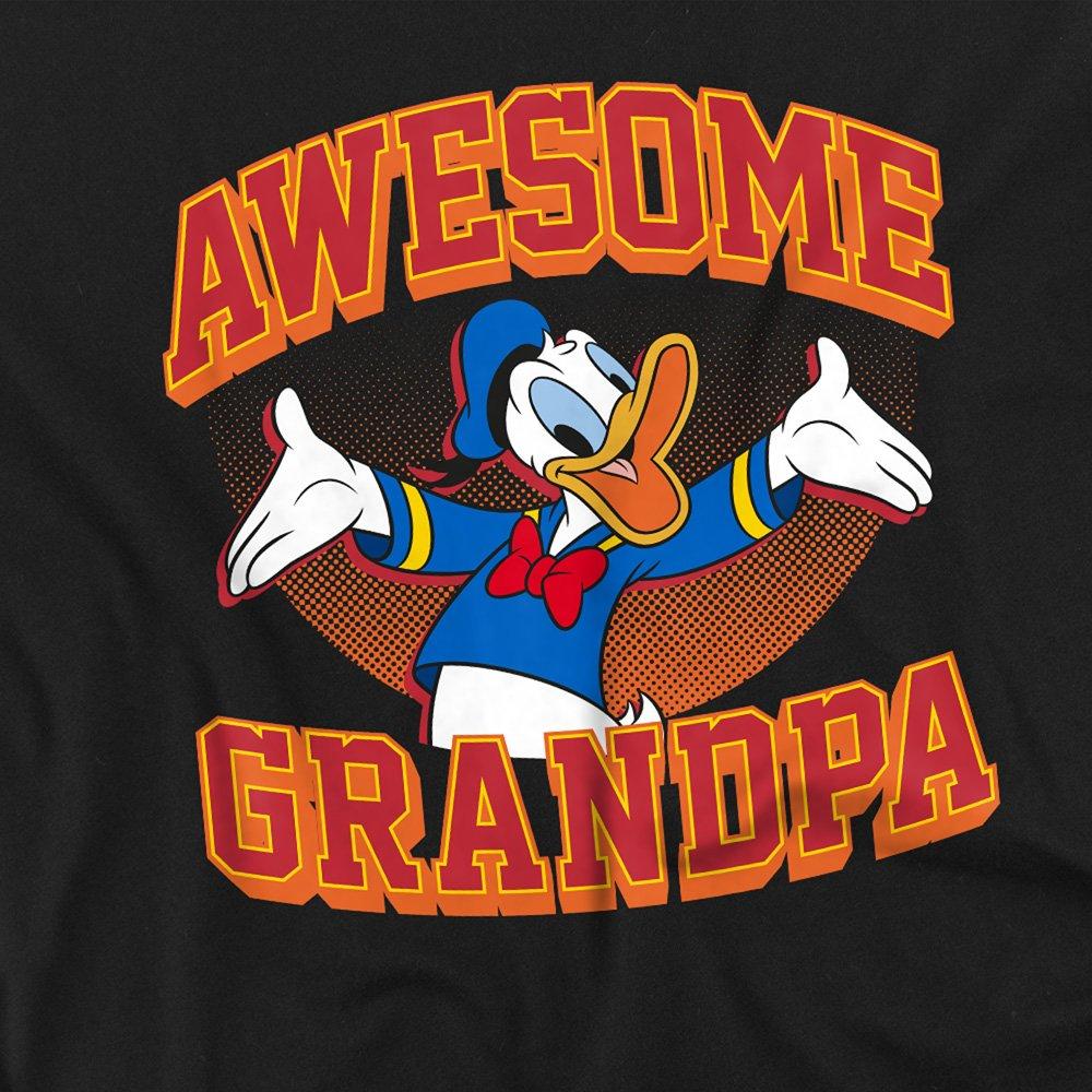 Black - Disney - Donald Duck Awesome Grandpa Donald Long Sleeve T-S - 2