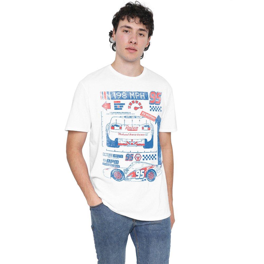 White - Disney - Cars Lightning McQueen 198 T-Shirt White - 1