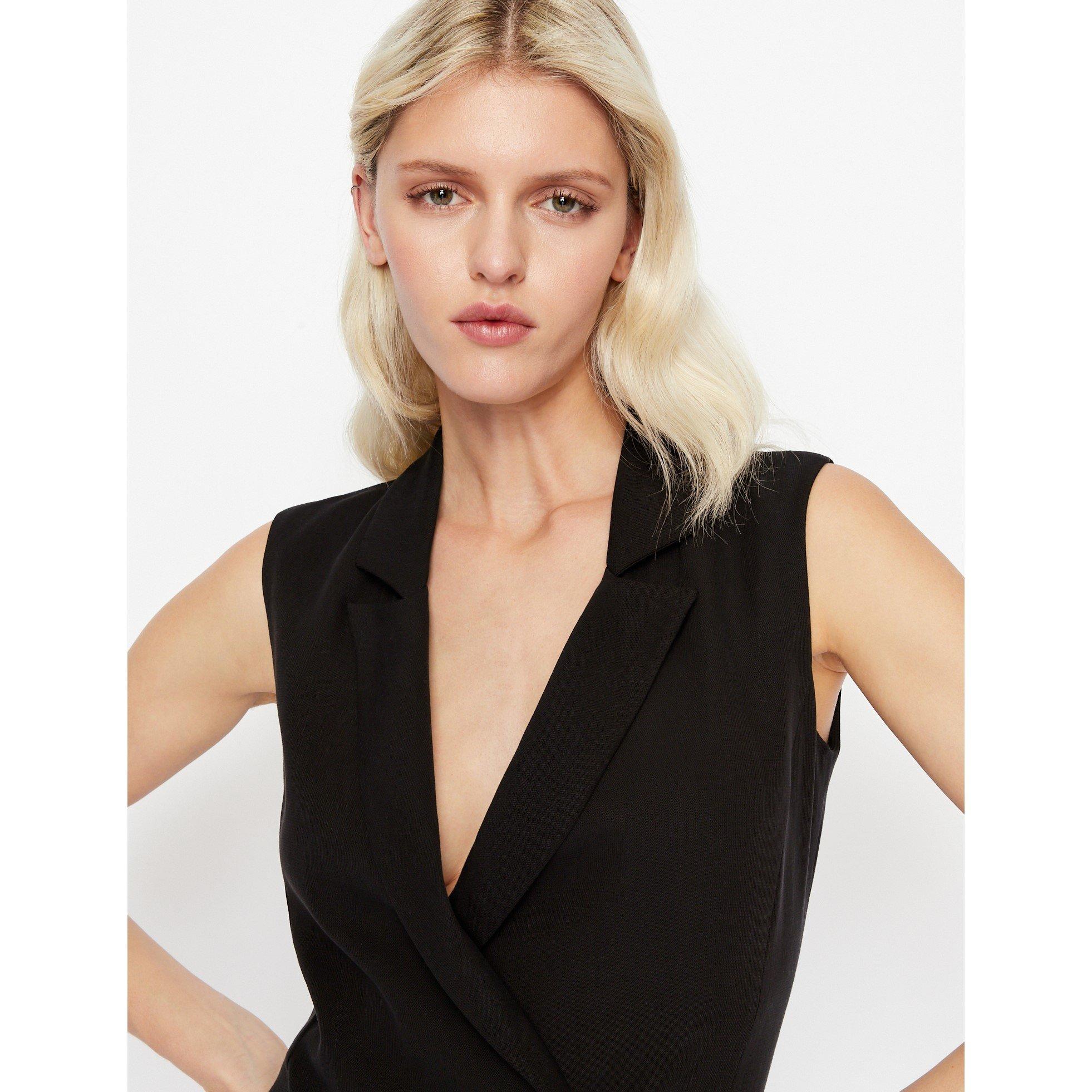 Black - Armani Exchange - Women's Blazer Dress - 4