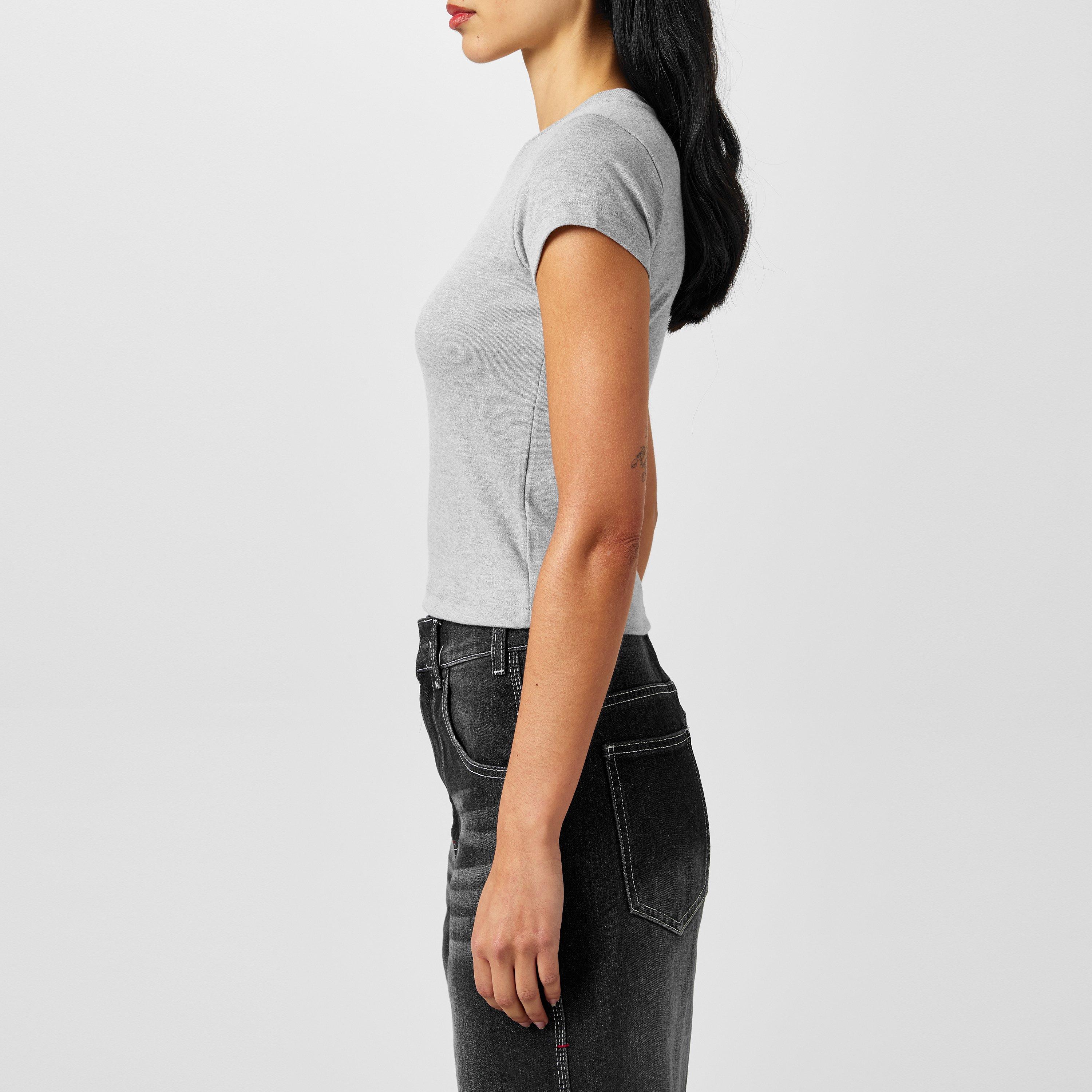 What The - FCUK - Women's Slogan Baby Tee - 2