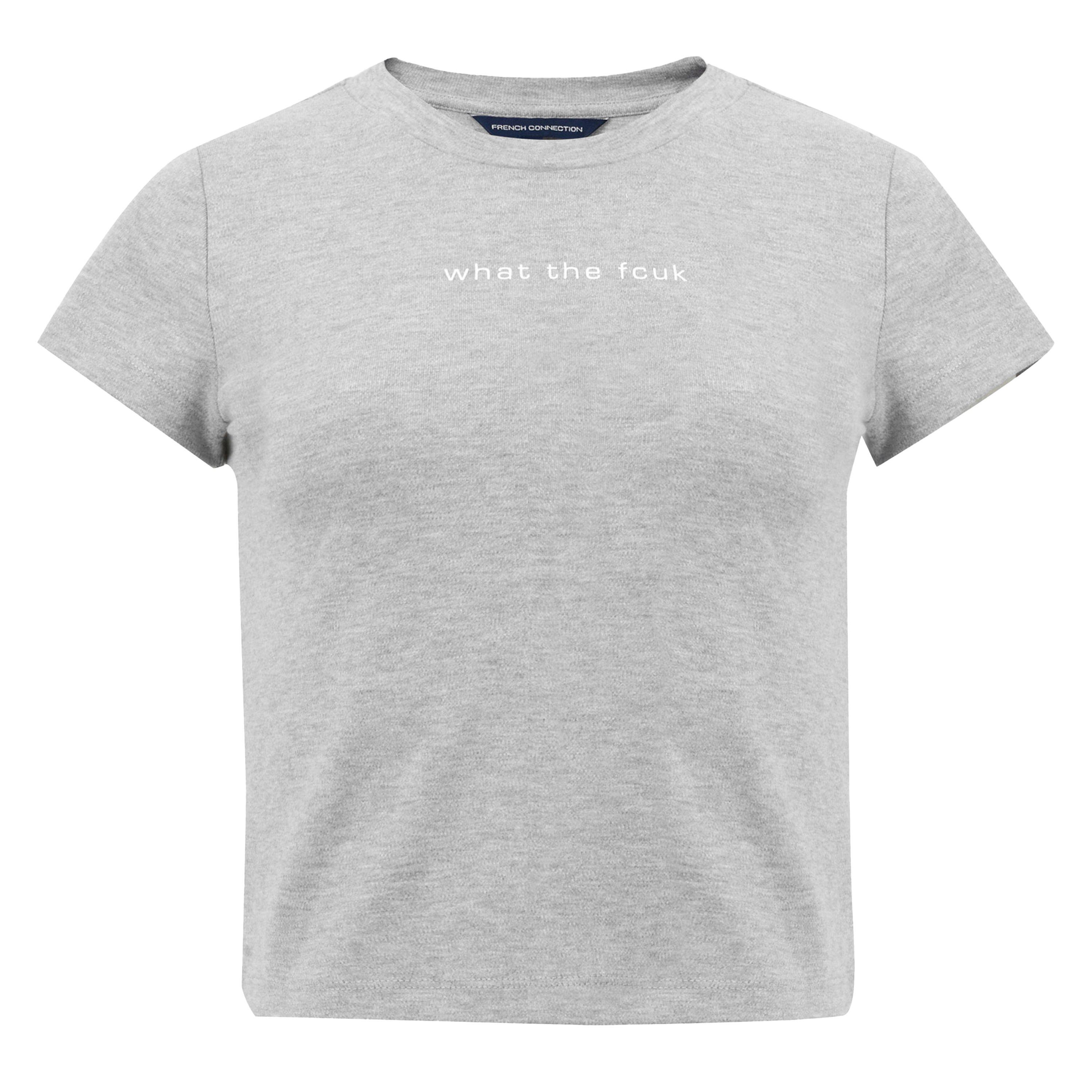 What The - FCUK - Women's Slogan Baby Tee - 5