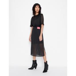 Armani Exchange Midi T Shirt Dress