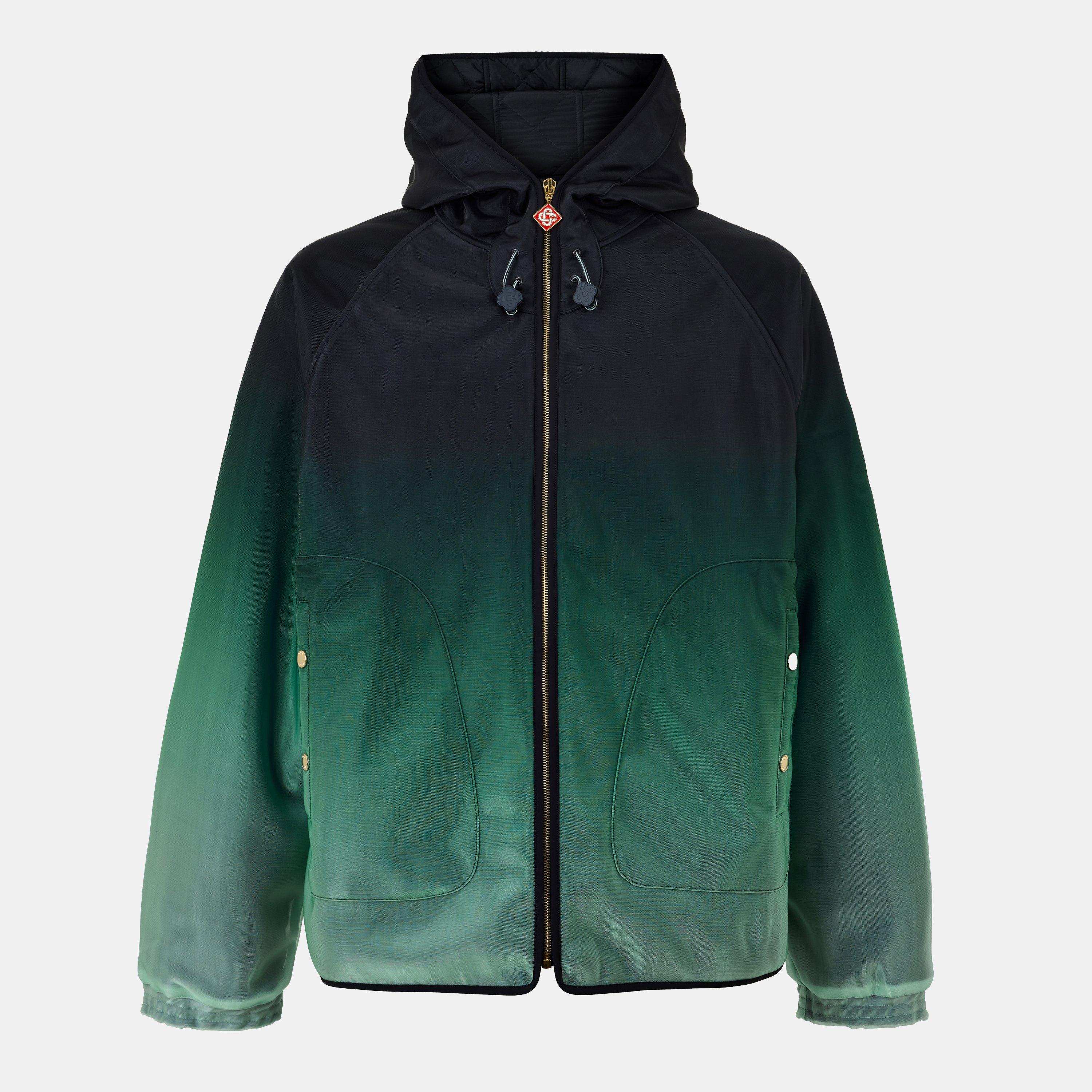 Black/Green - Casablanca - Men's Gradient Lightweight Windbreaker - 1