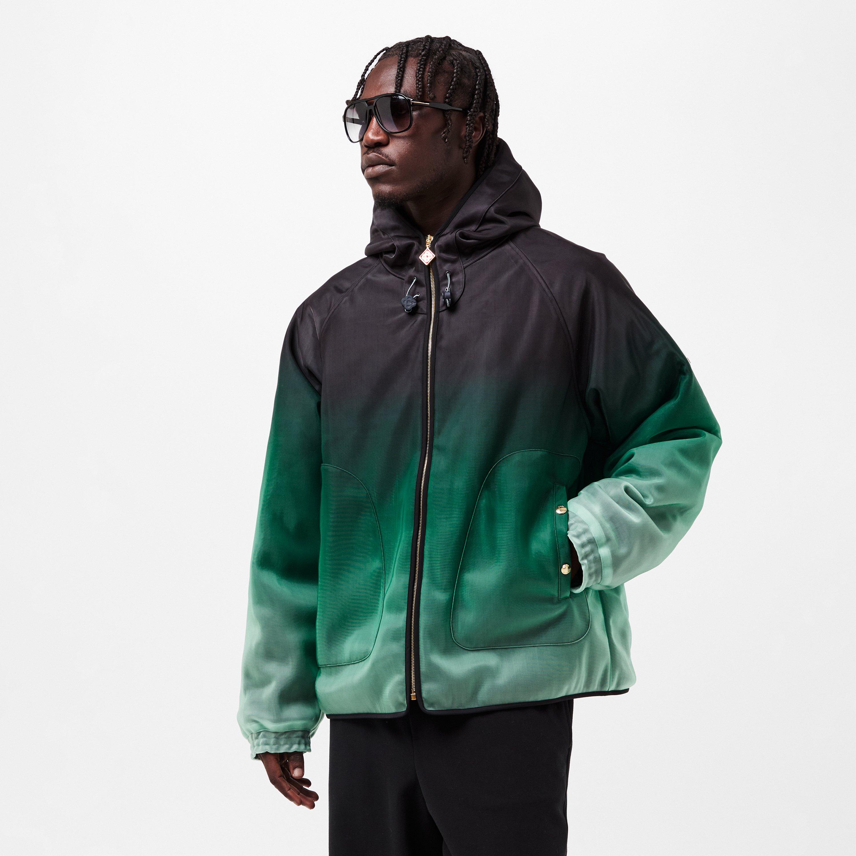 Black/Green - Casablanca - Men's Casa Gradient Lightweight Windbreaker - 3