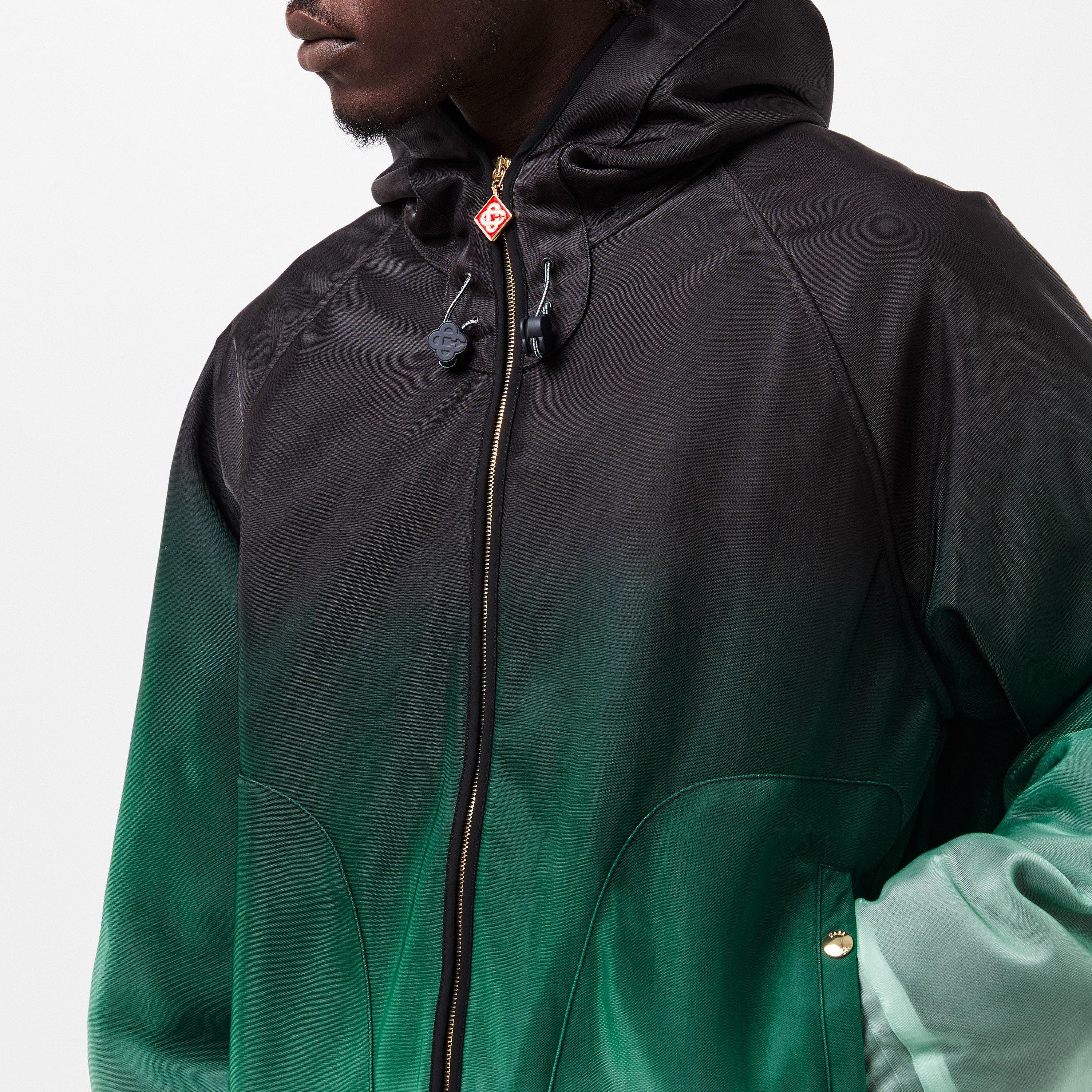 Black/Green - Casablanca - Men's Casa Gradient Lightweight Windbreaker - 5
