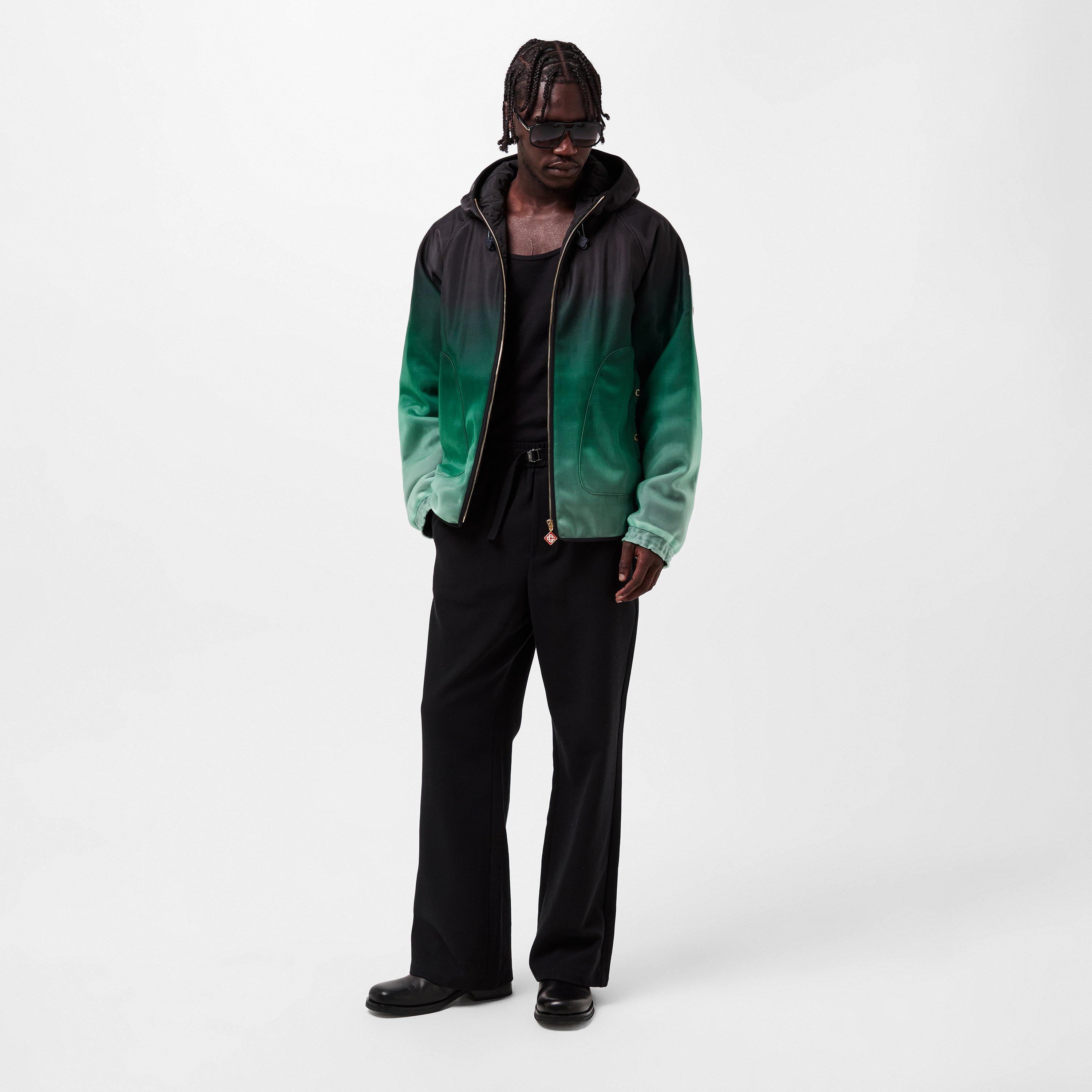 Black/Green - Casablanca - Men's Casa Gradient Lightweight Windbreaker - 6