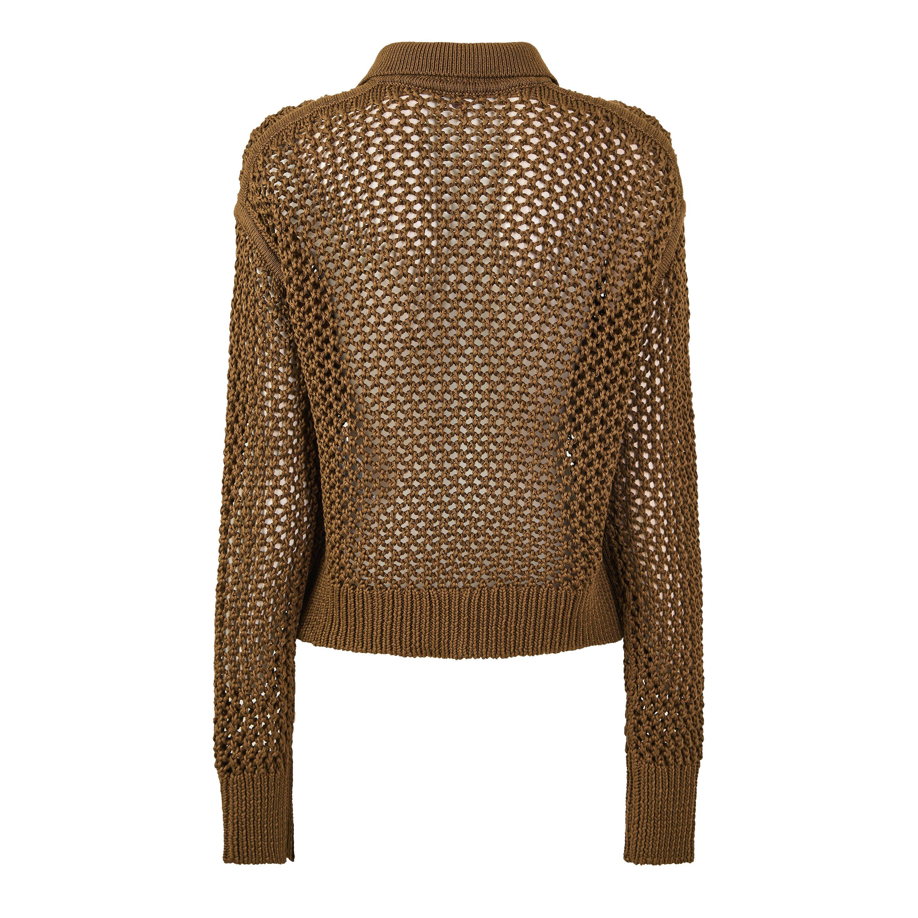 Kaki - Max Mara - Women's MXM Film Cardigan - 2