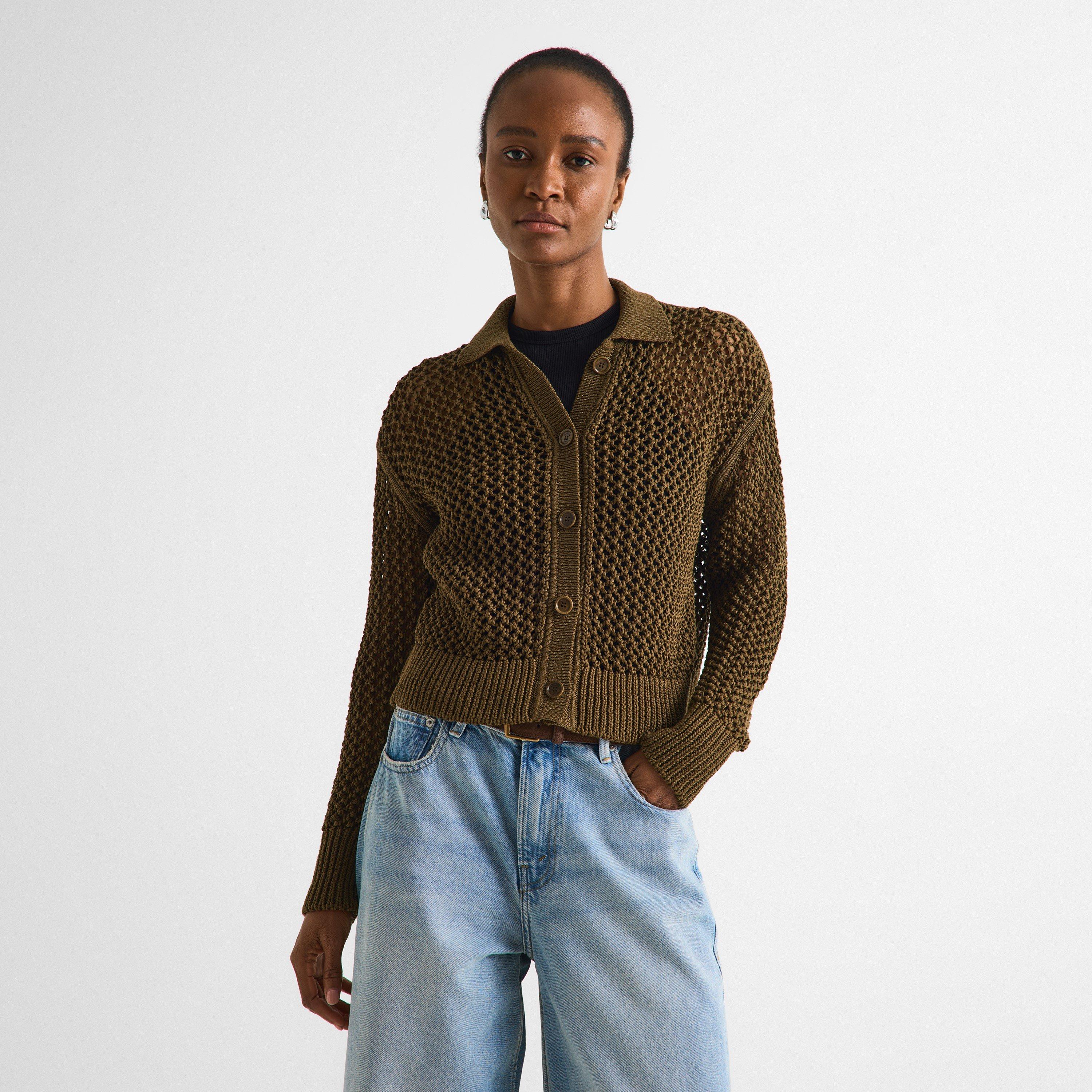 Kaki - Max Mara - Women's MXM Film Cardigan - 3