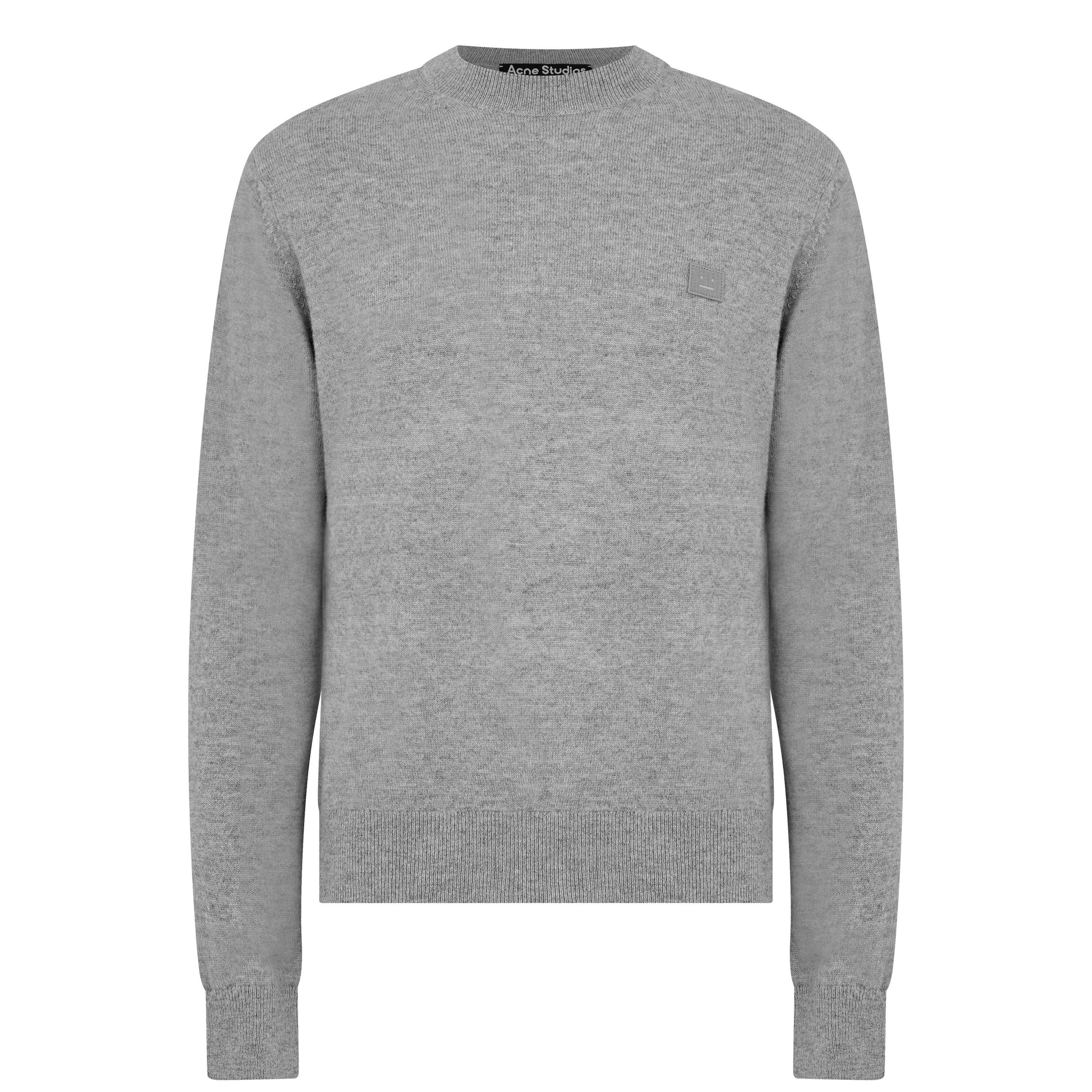 Grey Mel 990 - Acne Studios - Face Kalon Knit Jumper - 1